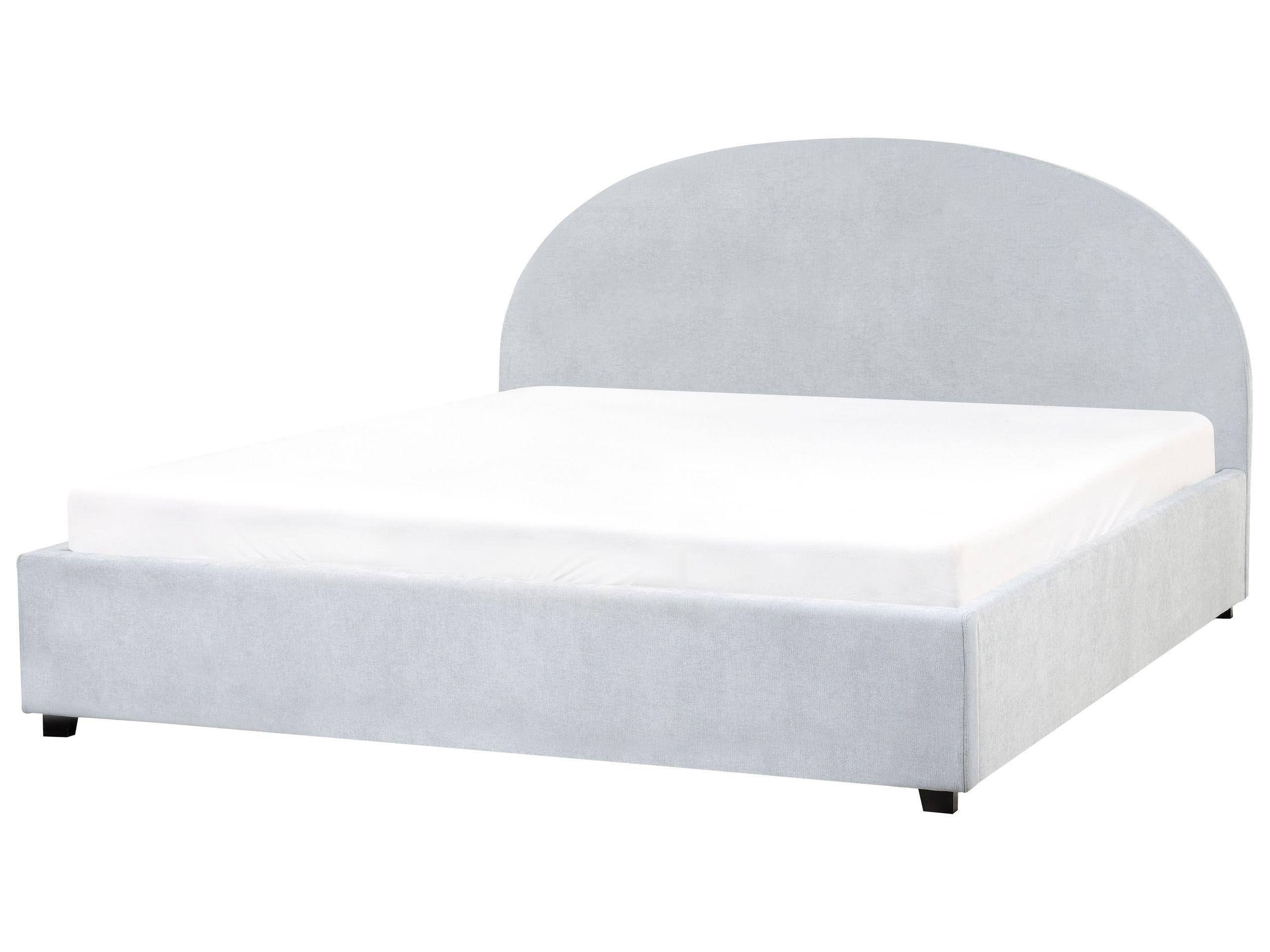 Beliani Bett mit Stauraum aus Polyester Retro VAUCLUSE