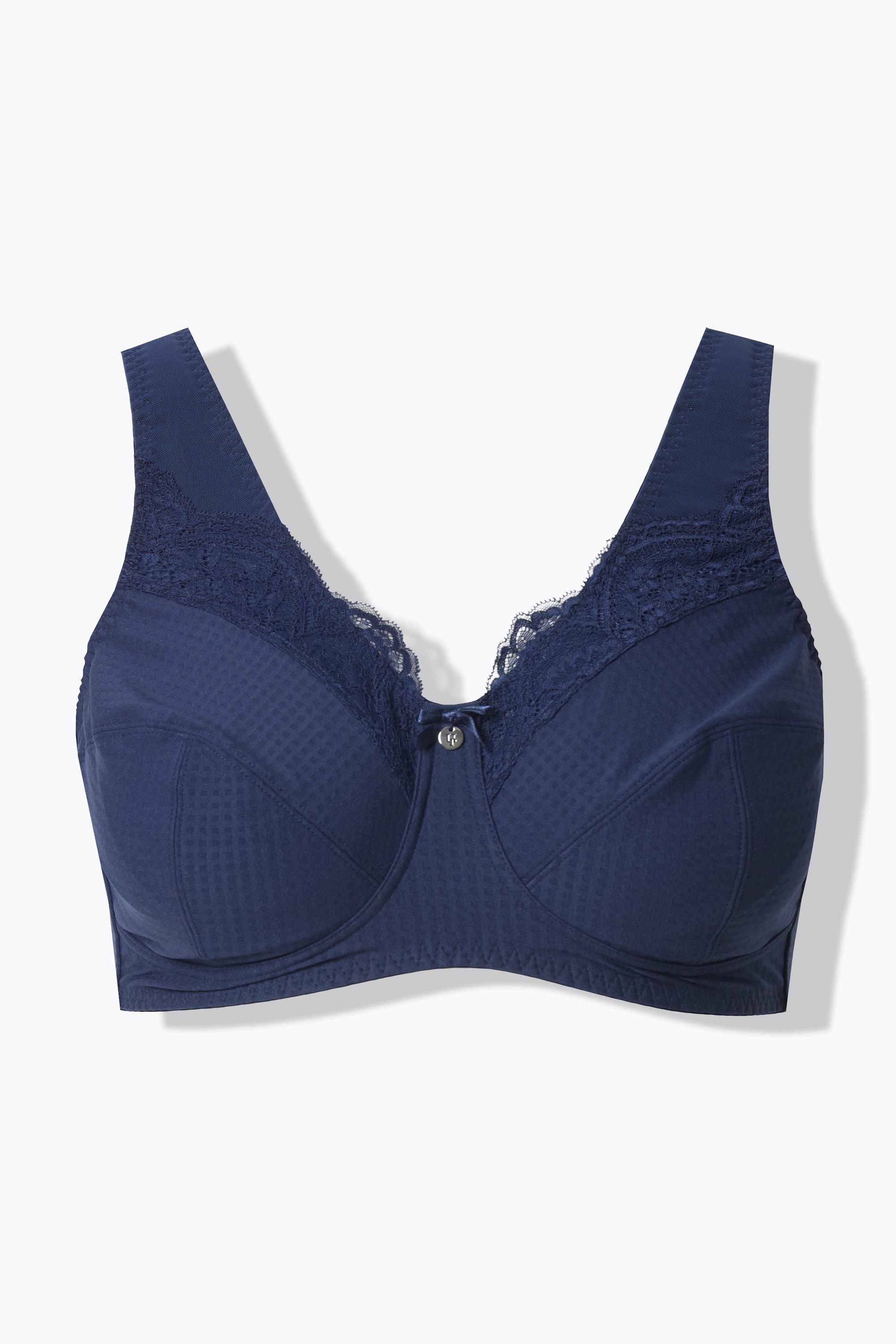 Ulla Popken Entlastungs-BH, ohne Bügel, Spitze, Cup C - G