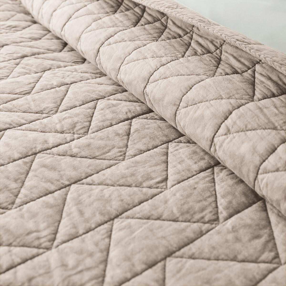 La Redoute Intérieurs Gesteppte Tagesdecke Scenario mit Zickzack-Muster