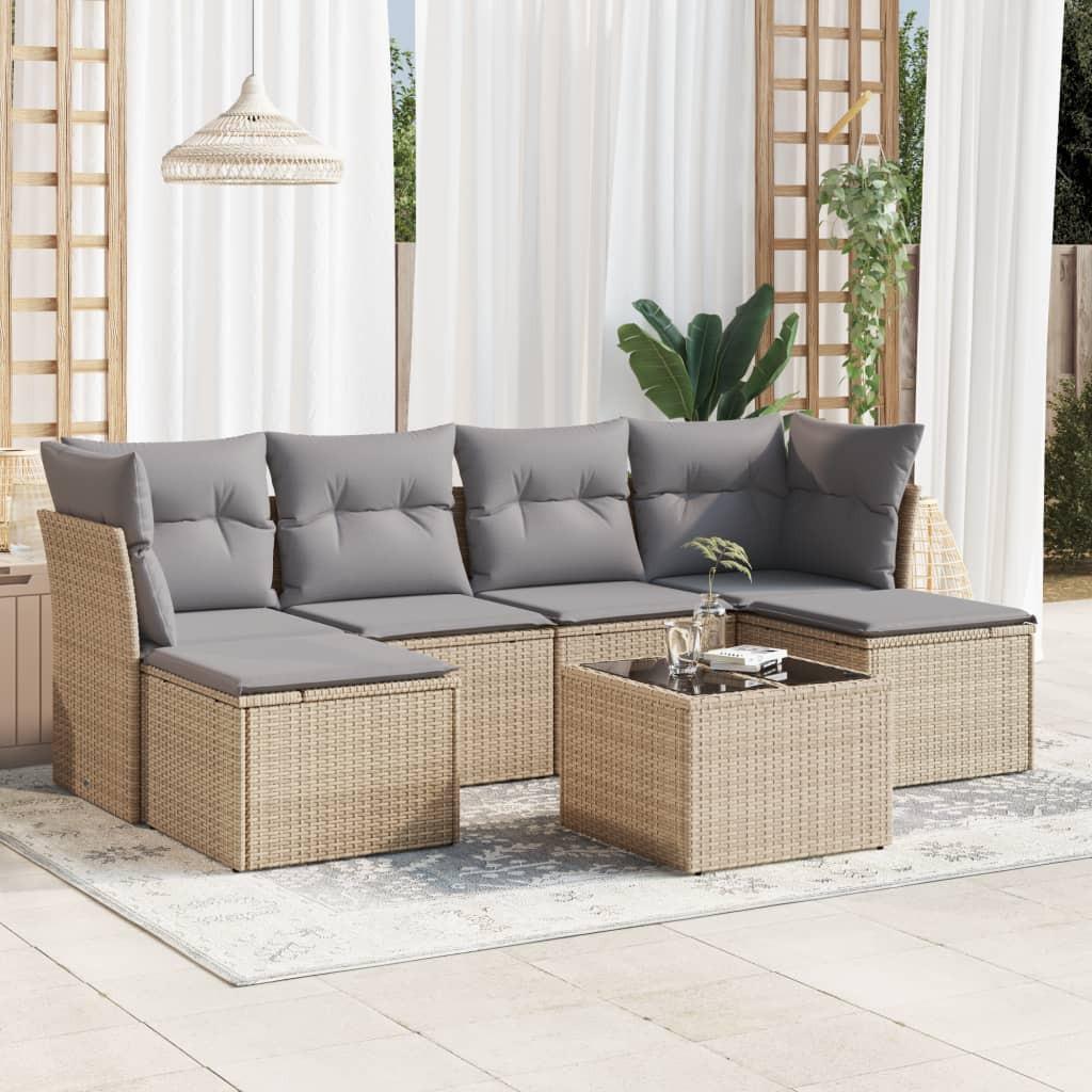 VidaXL Garten sofagarnitur poly-rattan
