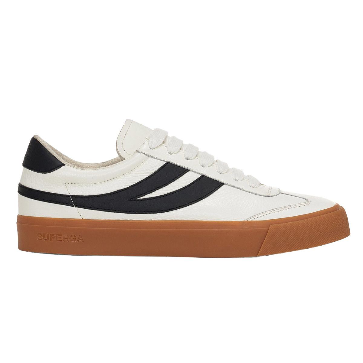 SUPERGA Sneaker 4834 Club S Swallow, Kontrast Detail, Veganes Leder