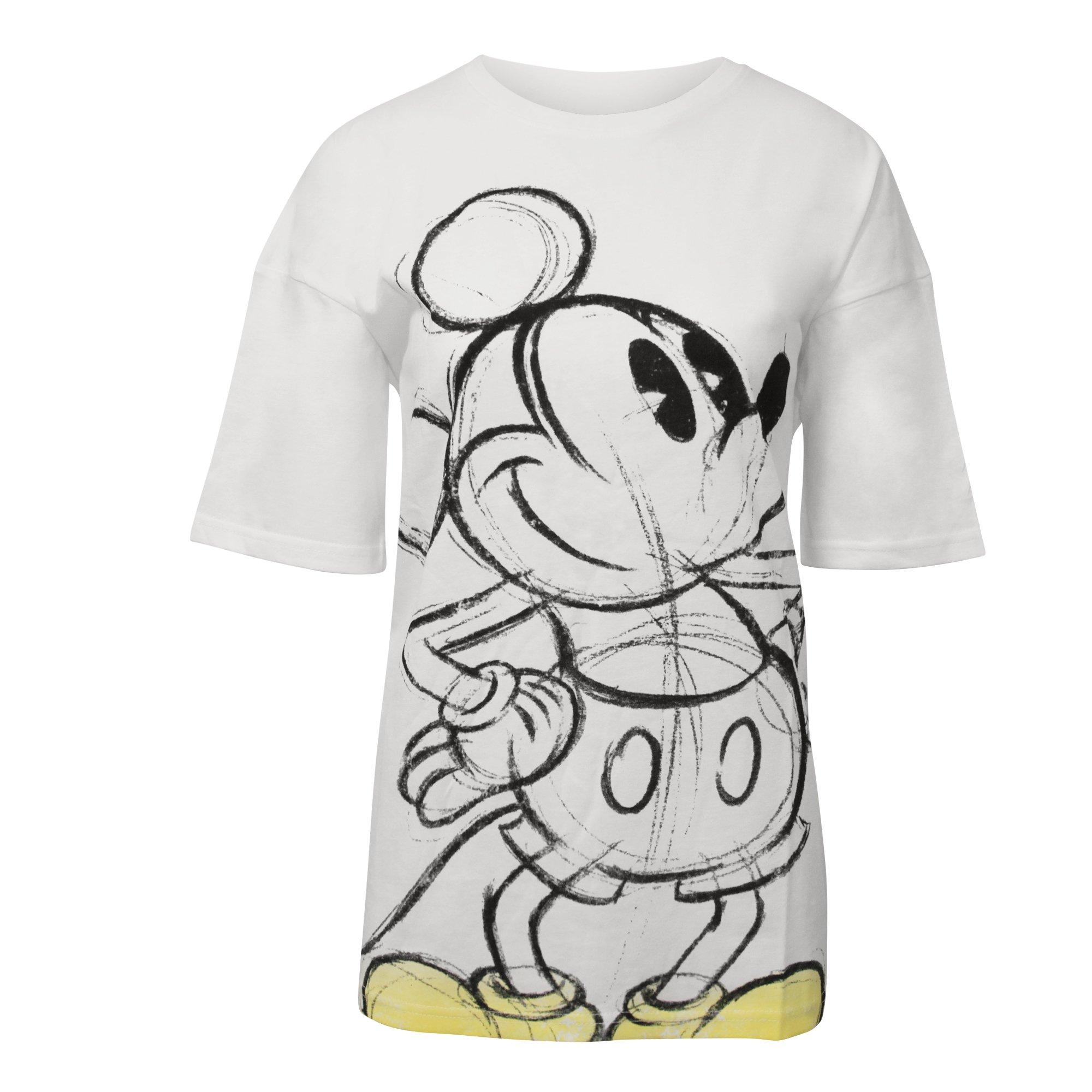 Disney Mickey Mouse Skizzen-Print T-Shirt
