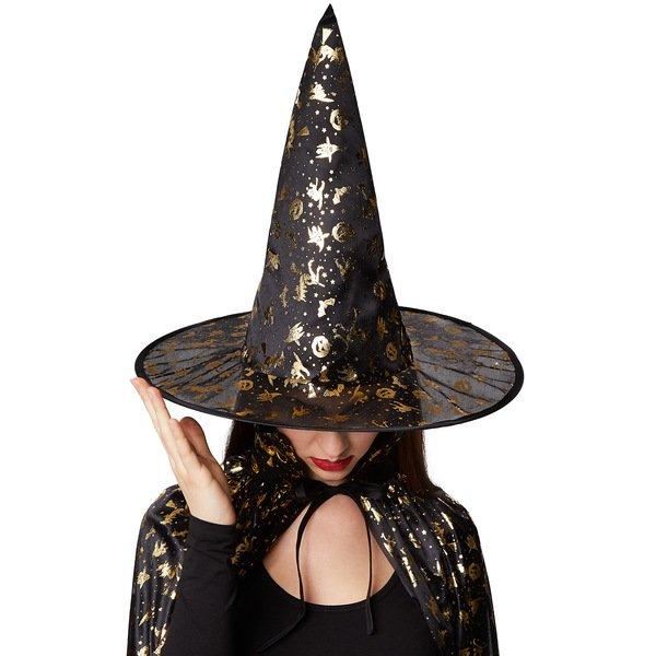 Tectake Unisex Erwachsene Set Hut und Umhang Halloween