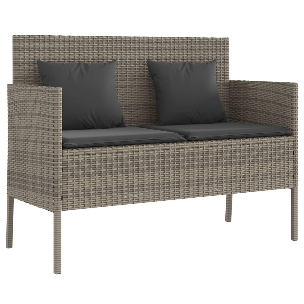 VidaXL Gartenbank poly-rattan