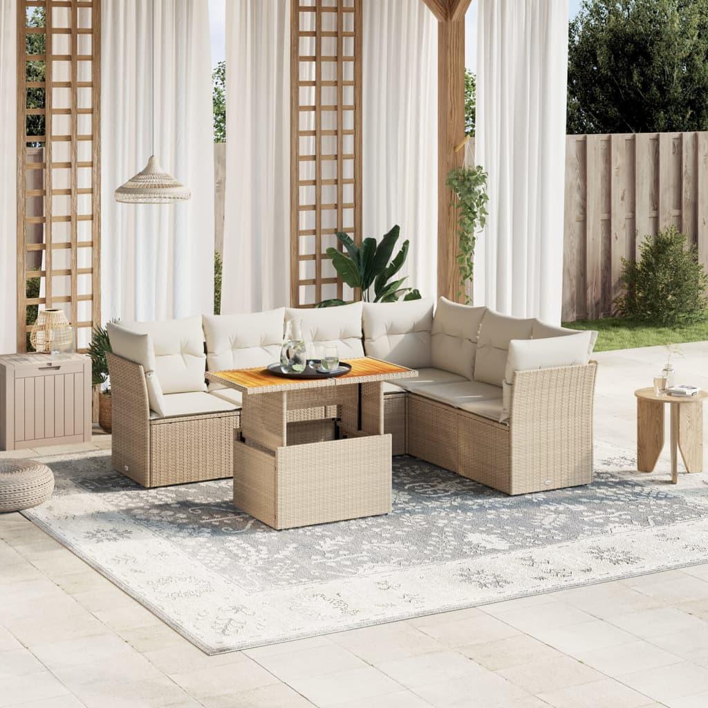 VidaXL Garten sofagarnitur poly-rattan
