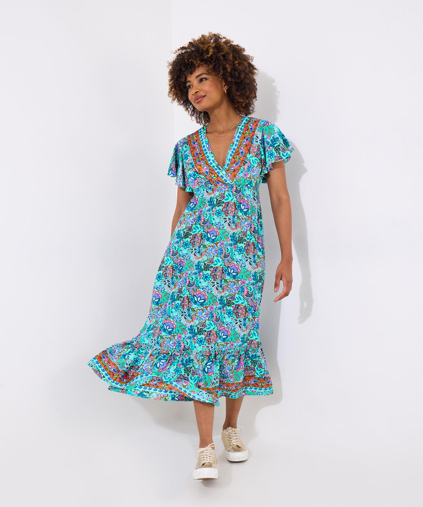 Joe Browns PETITE Boho Border Print Maxikleid