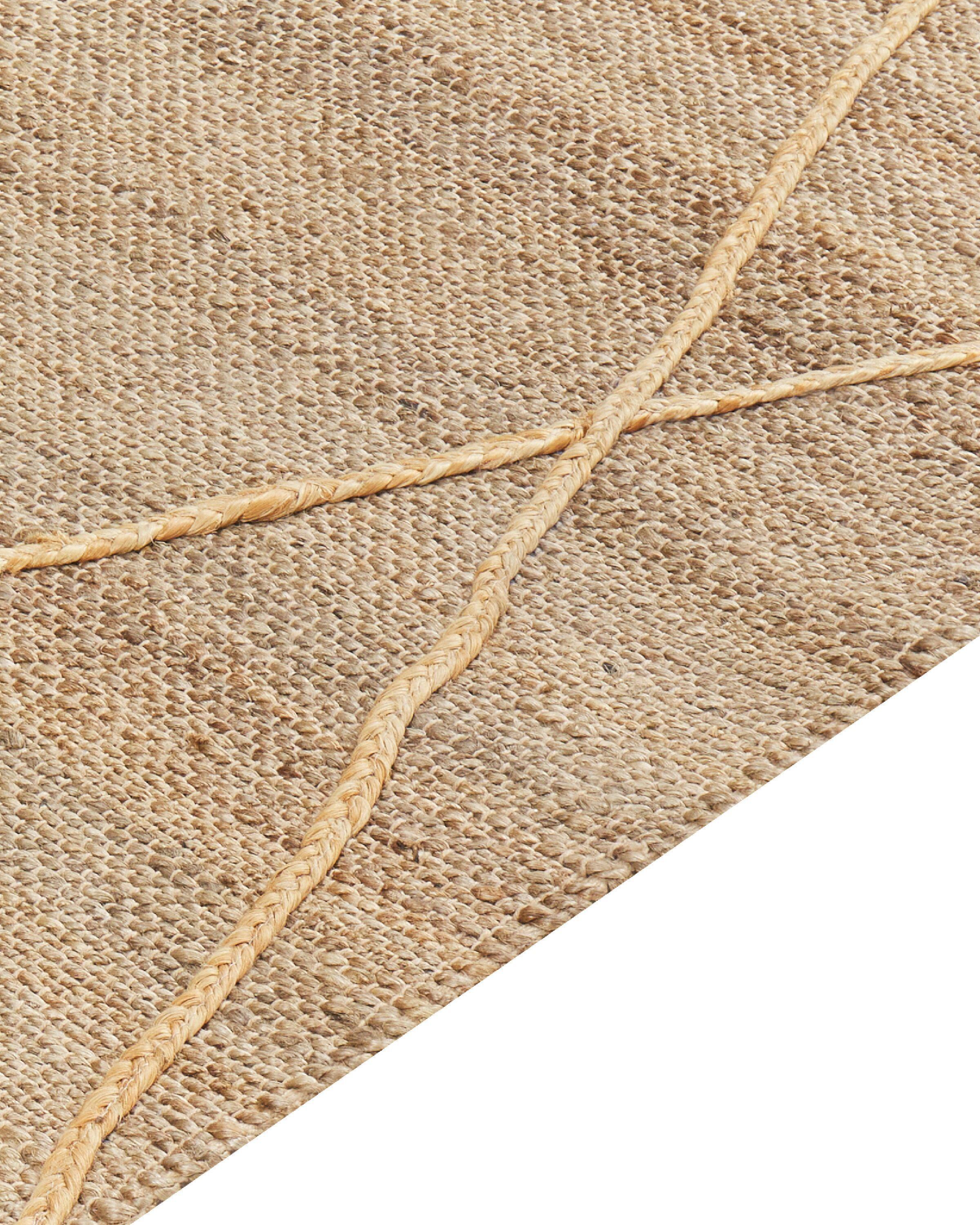 Beliani Teppich aus Jute Boho YUVACIK