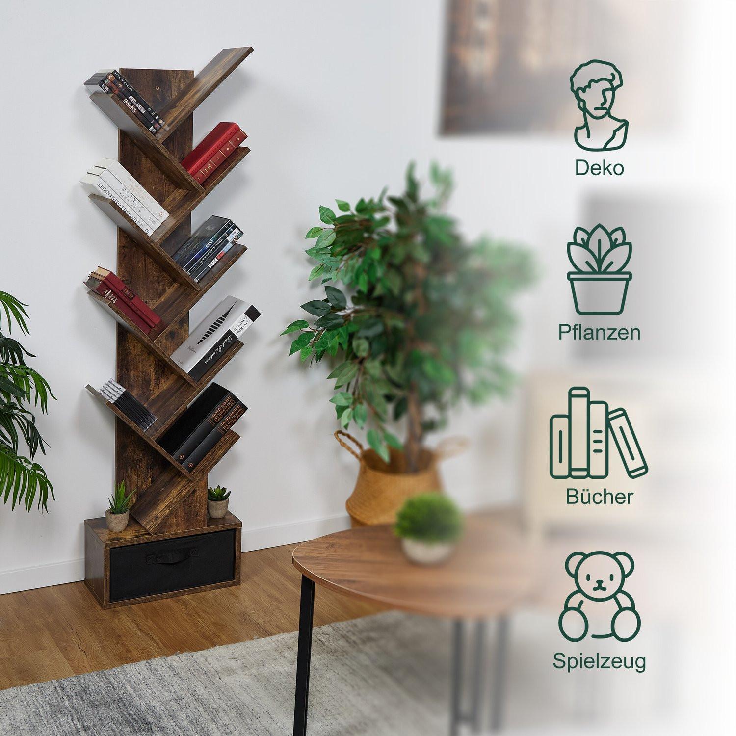 Northix Baumförmiges Bücherregal