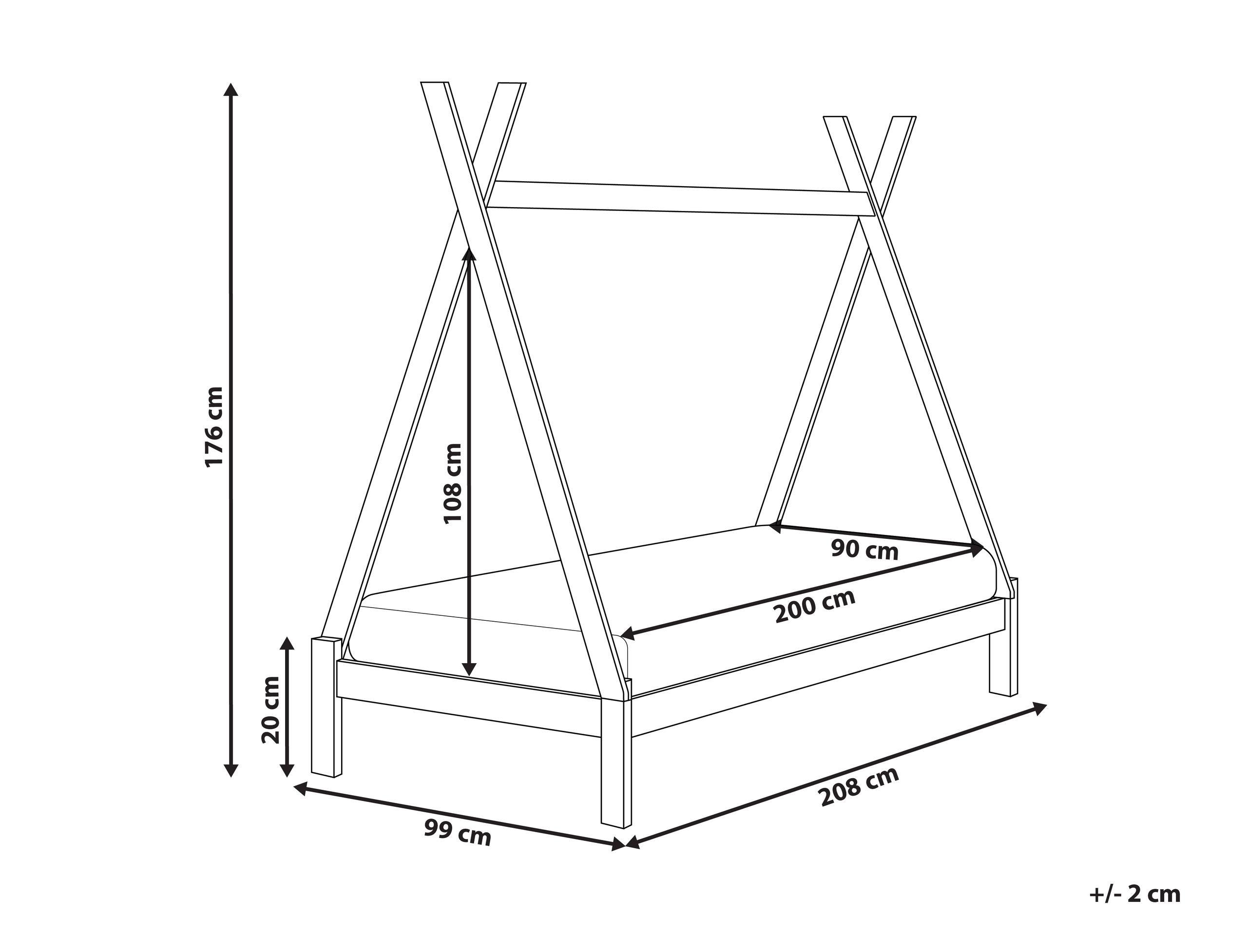 Beliani Kinderbett aus Kiefernholz Modern DEVAY