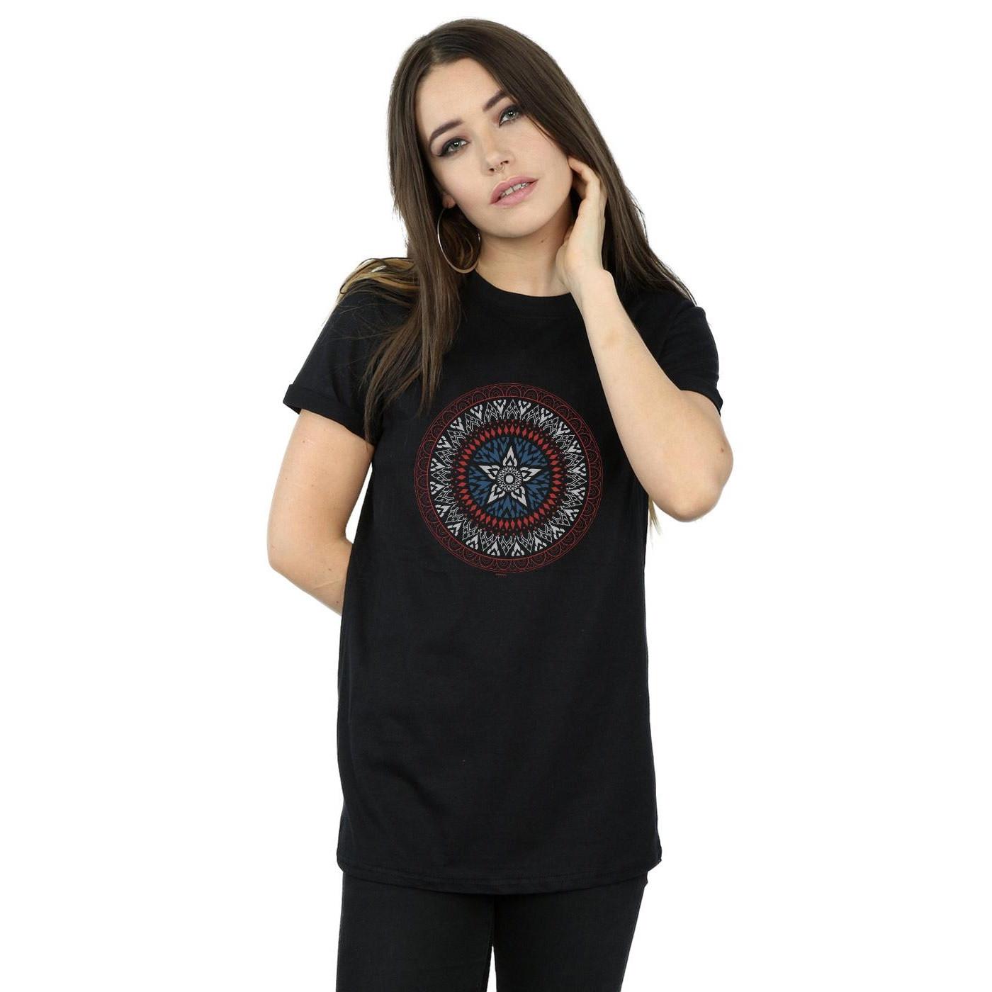 MARVEL Captain America Mandala Grafik T-Shirt