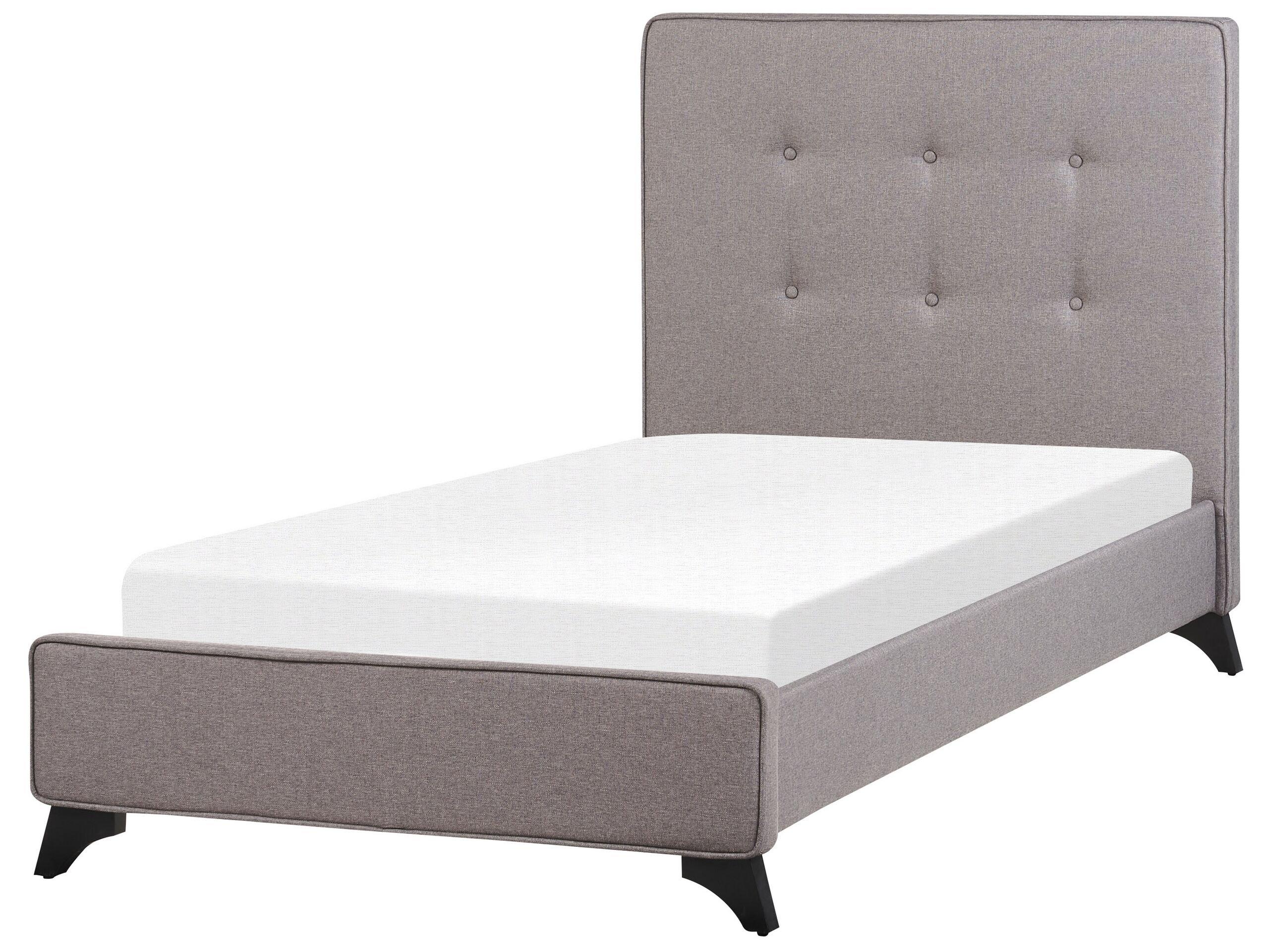 Beliani Bett mit Lattenrost aus Polyester Klassisch AMBASSADOR