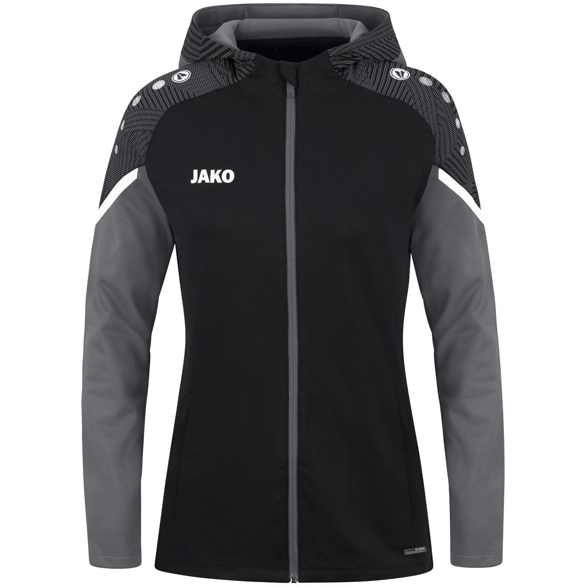 Jako damen-trainingsjacke mit kapuze performance