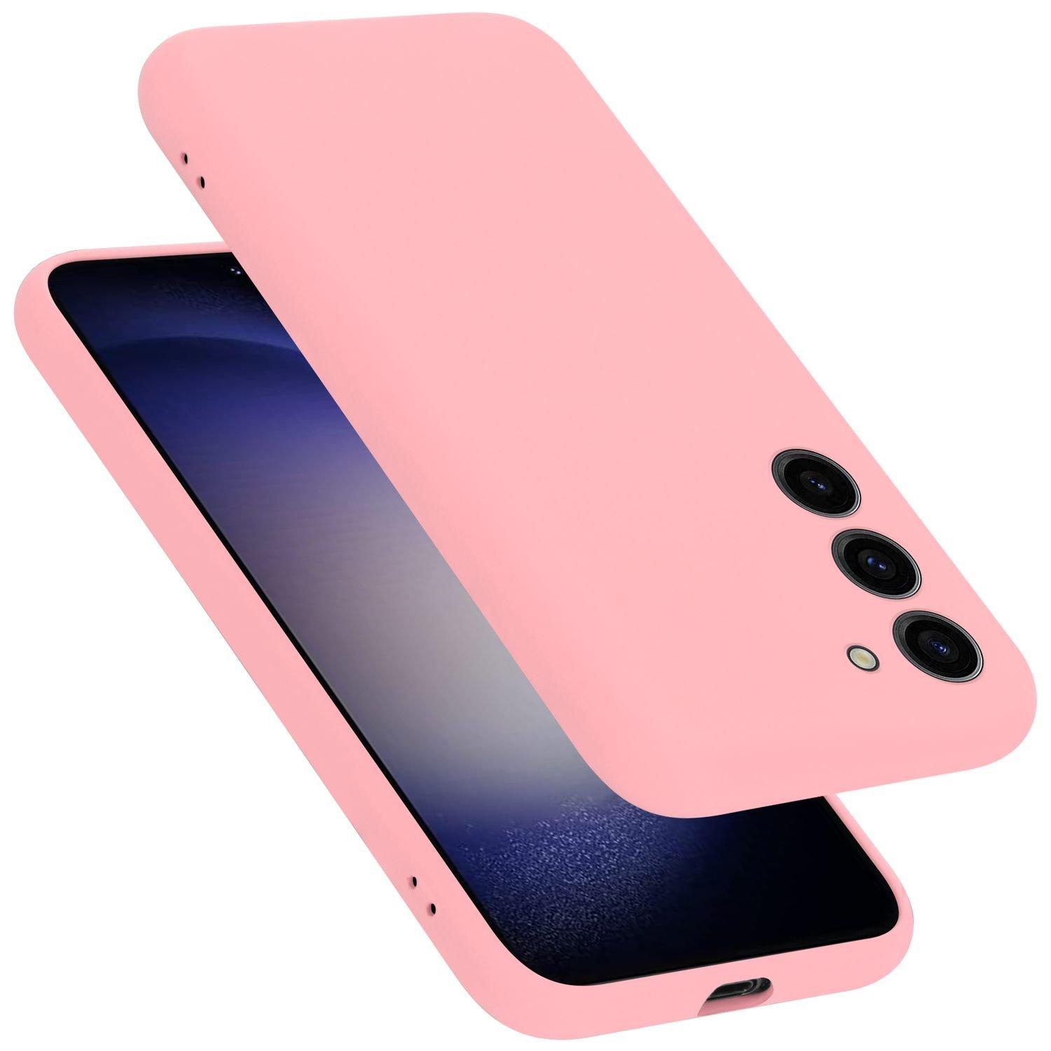 Cadorabo Hülle für Samsung Galaxy S23 PLUS in LIQUID PINK - Schutzhülle aus flexiblem TPU Silikon