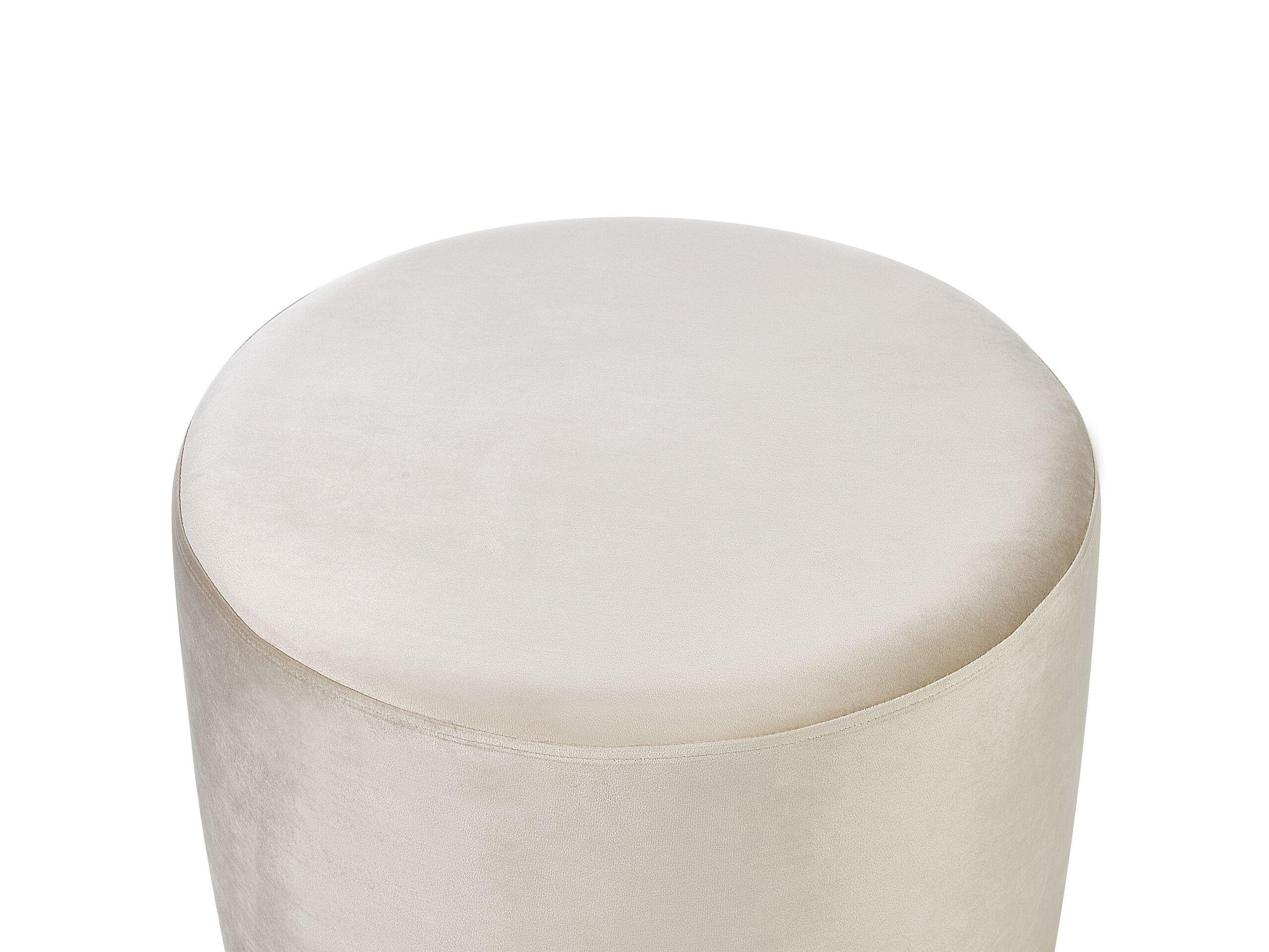 Beliani Pouf aus Samtstoff Glamourös MILLEN