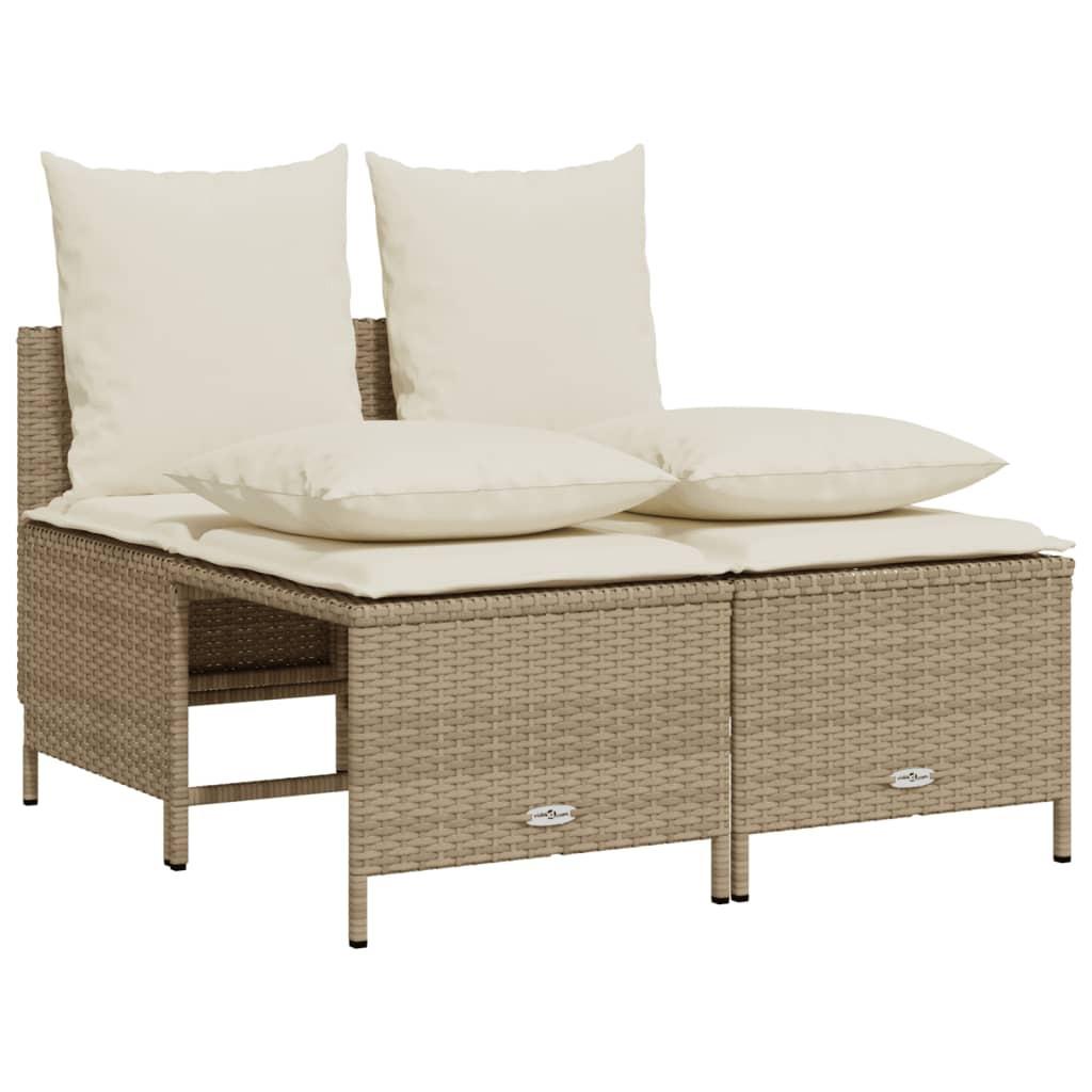 VidaXL Garten sofagarnitur poly-rattan