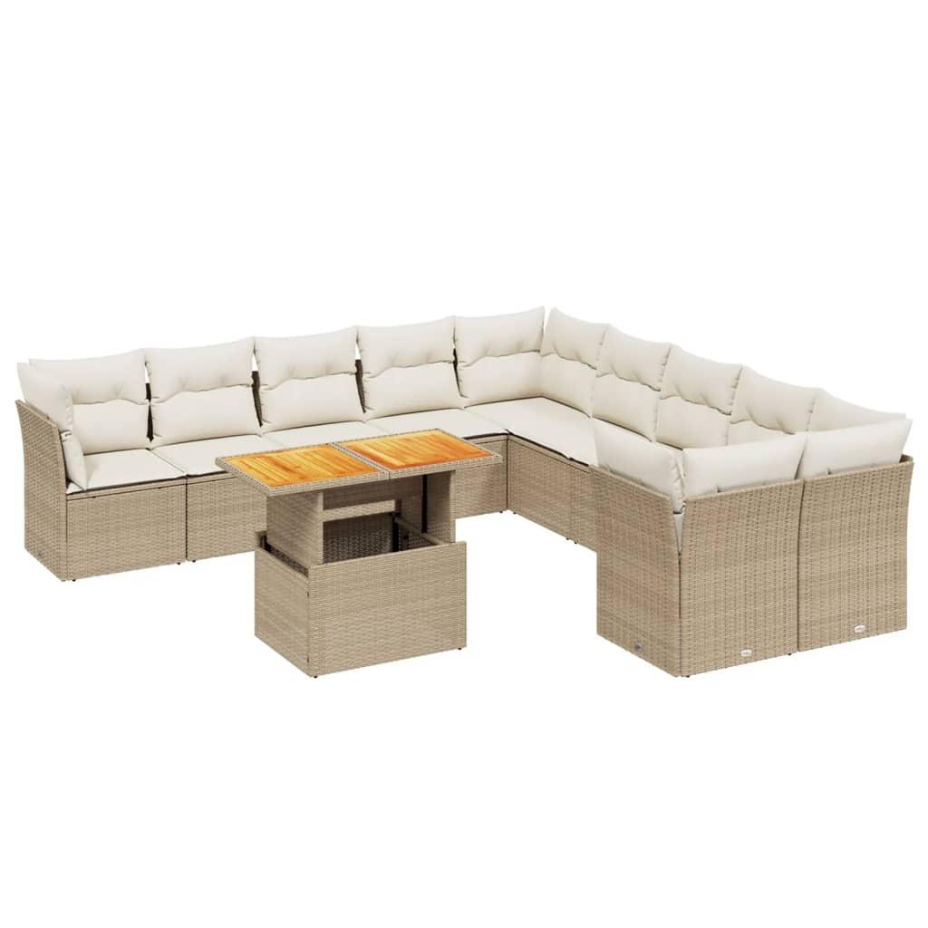 VidaXL Garten sofagarnitur poly-rattan