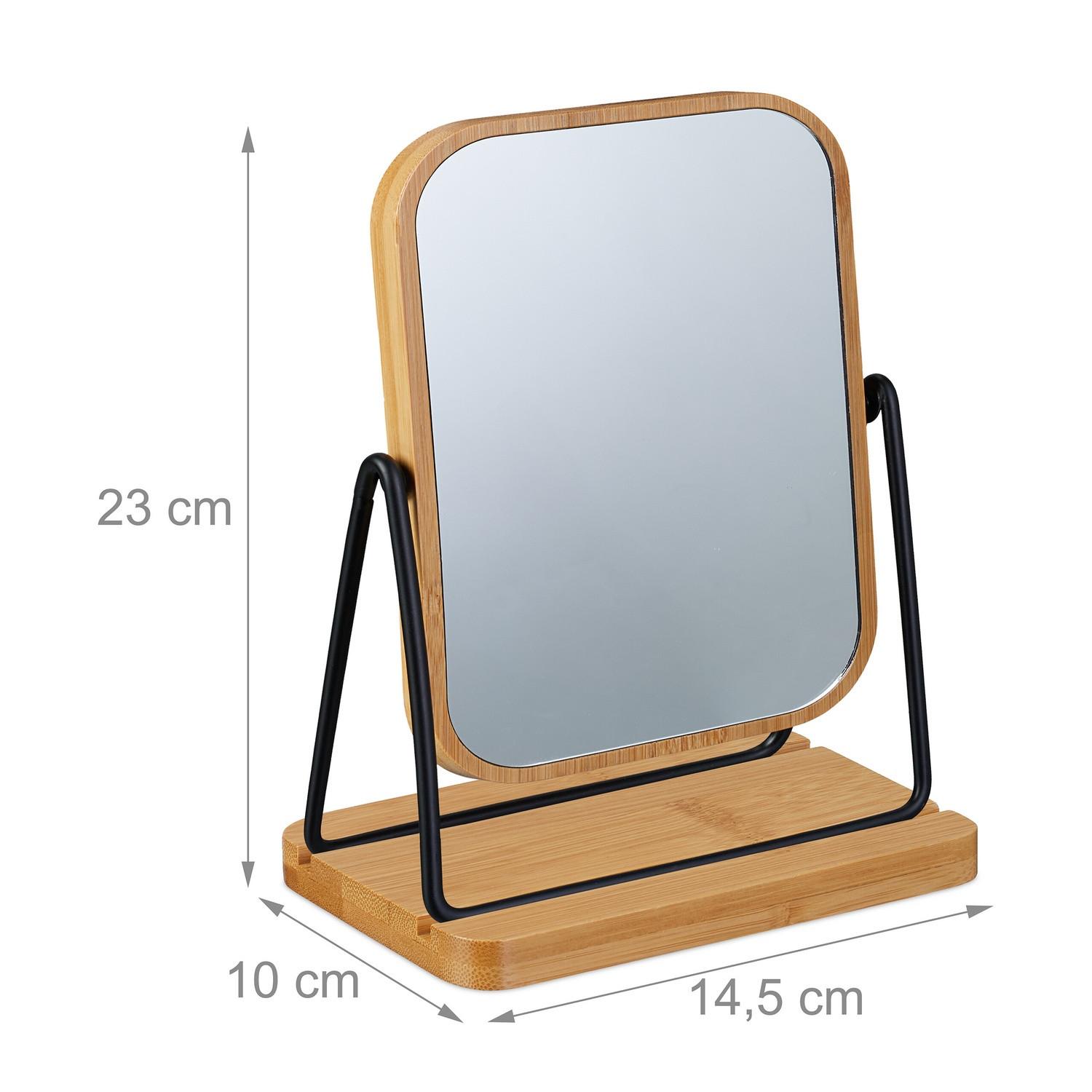Northix Tischspiegel mit Bambusrahmen