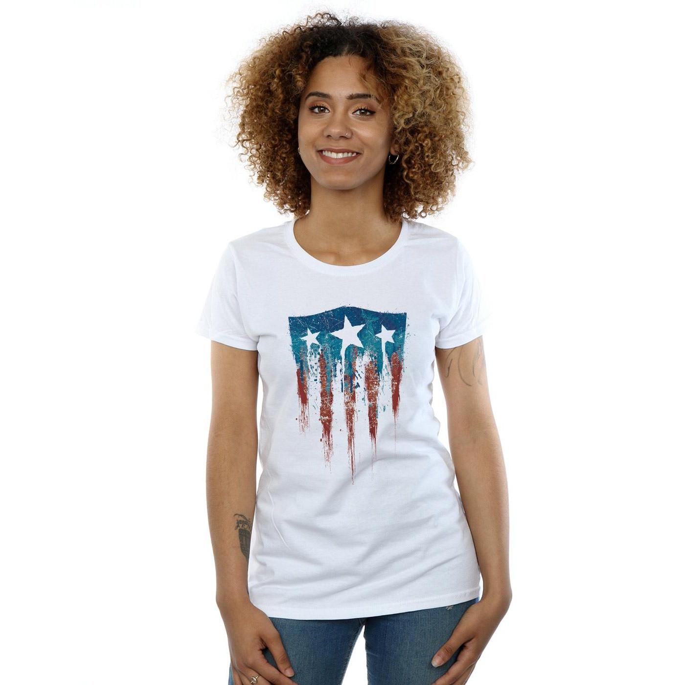 MARVEL Avengers Captain America Shield Distressed T-Shirt