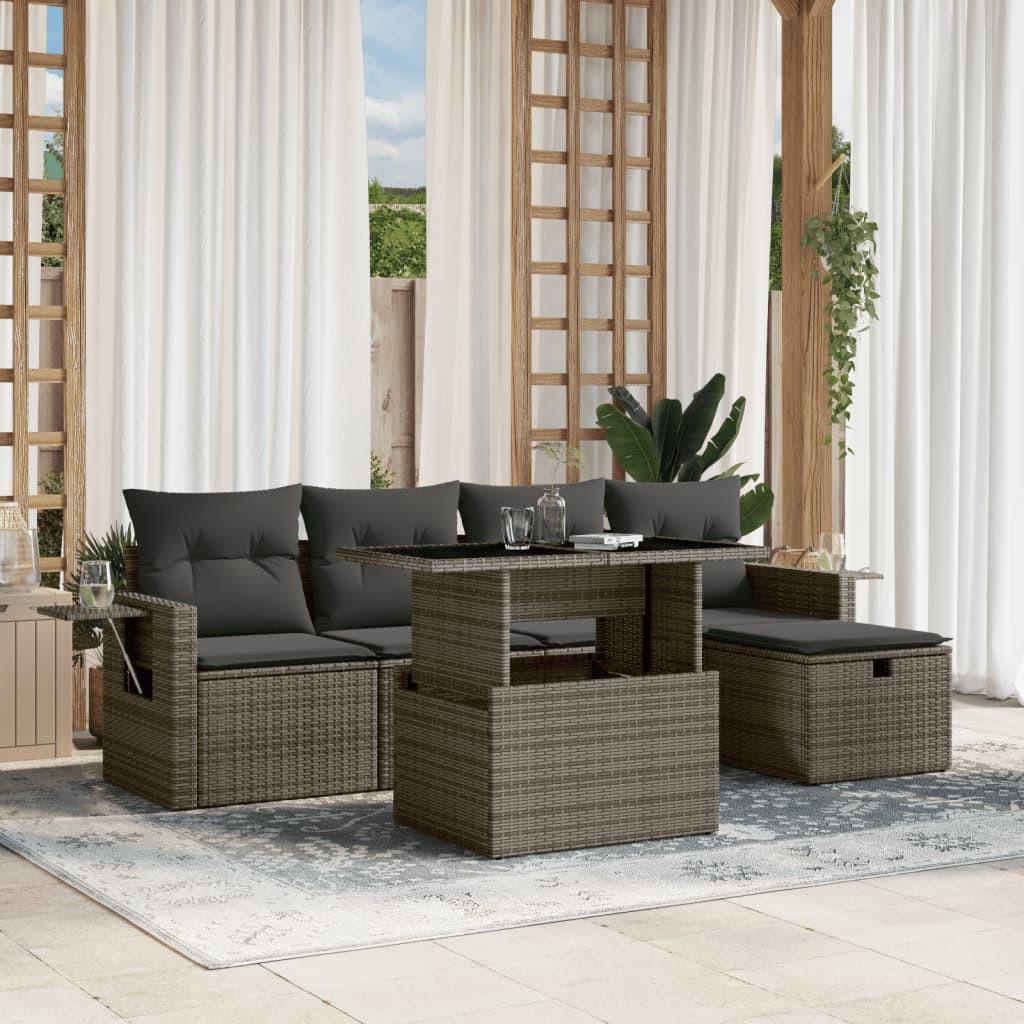 VidaXL Garten sofagarnitur poly-rattan