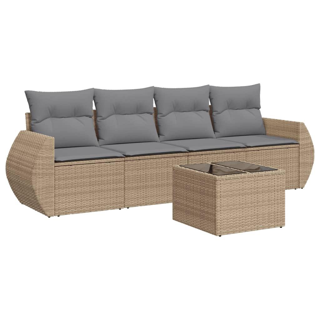 VidaXL Garten sofagarnitur poly-rattan