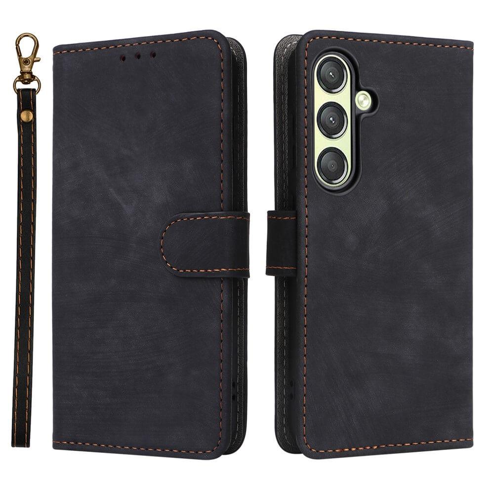 Cover-Discount Galaxy S25 - Ledertasche mit RFID Blocker