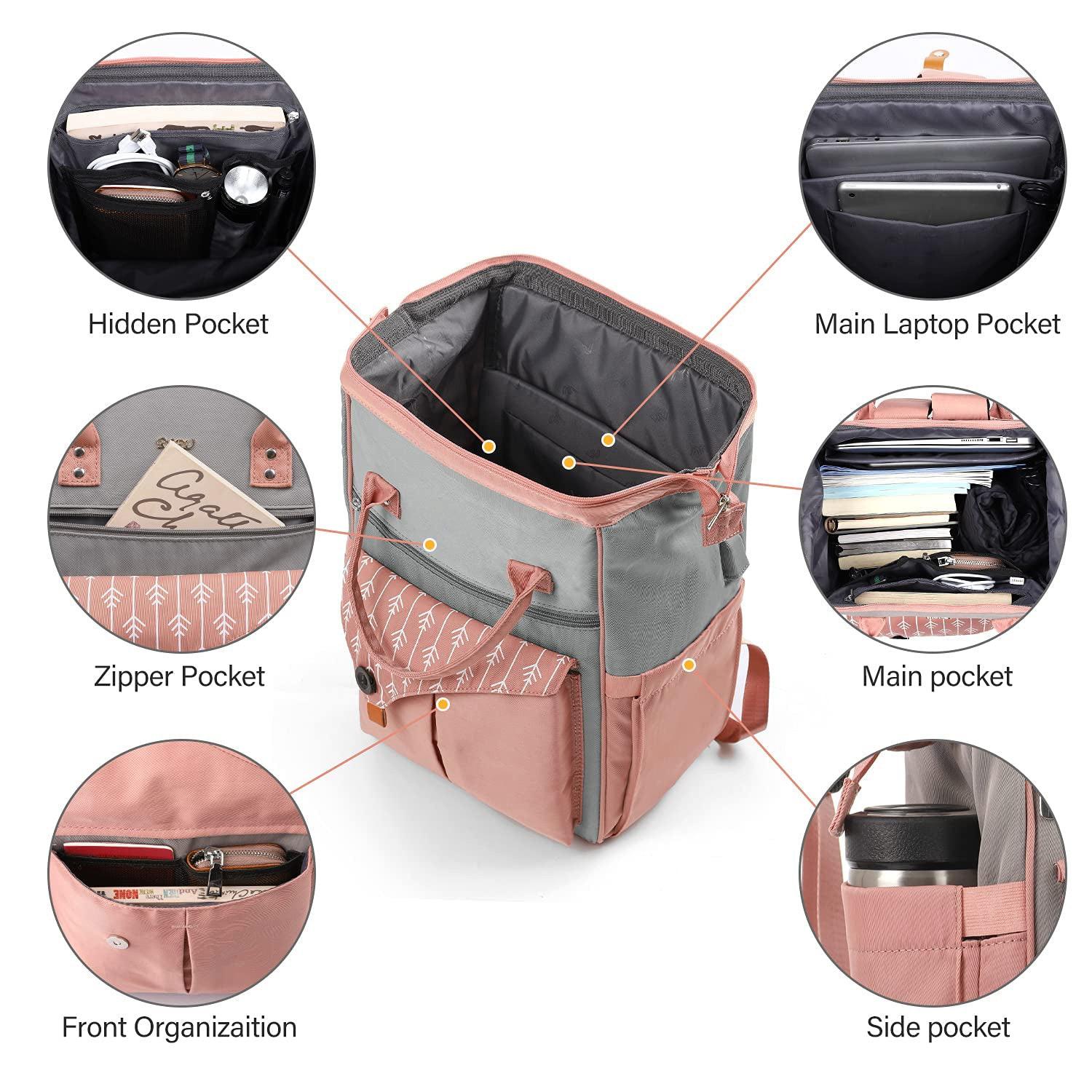Only-bags.store Laptop-Rucksack 15,6 Zoll Schulrucksack Teenager wasserdichte Schultasche Anti-Diebstahl mit