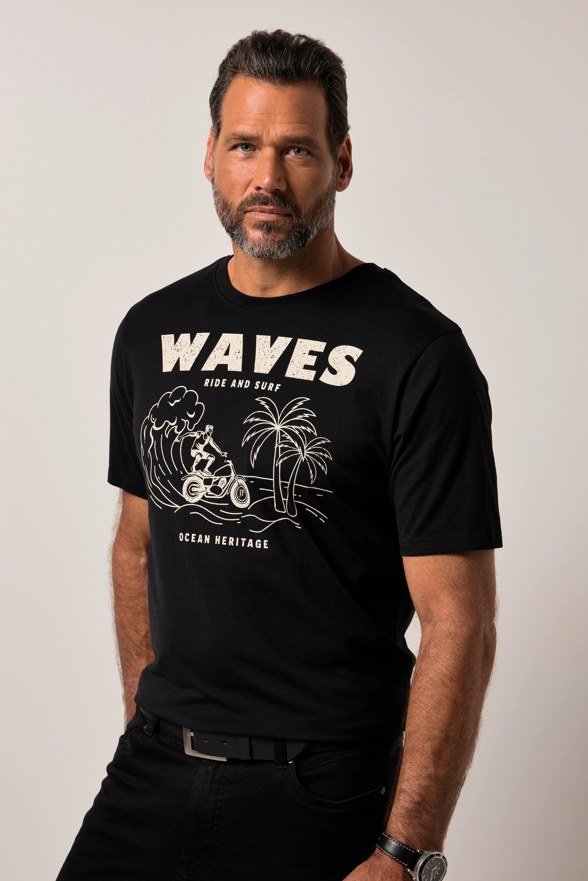 JP1880 Halbarm T-Shirt mit Brustprint