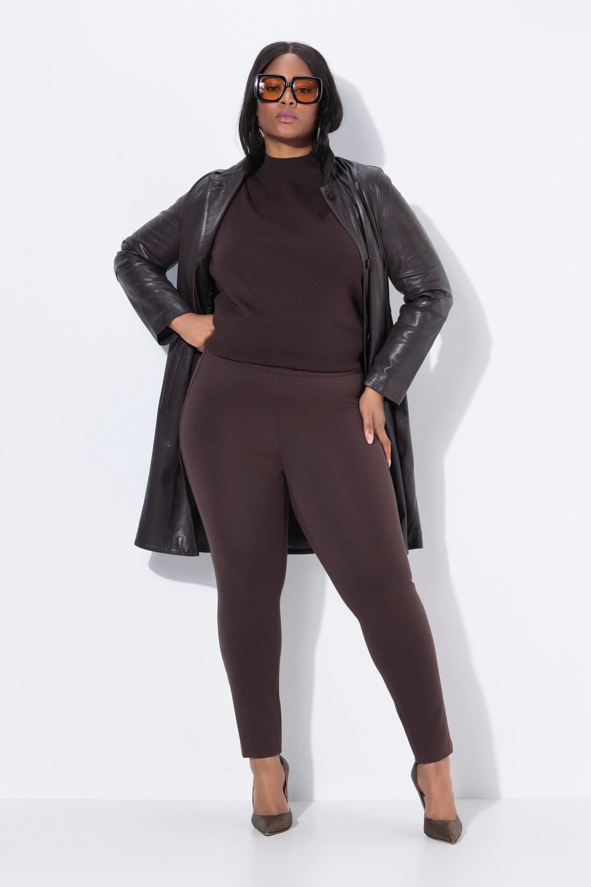 Ulla Popken Sienna Puntohose schmale Passform elastischer Bund