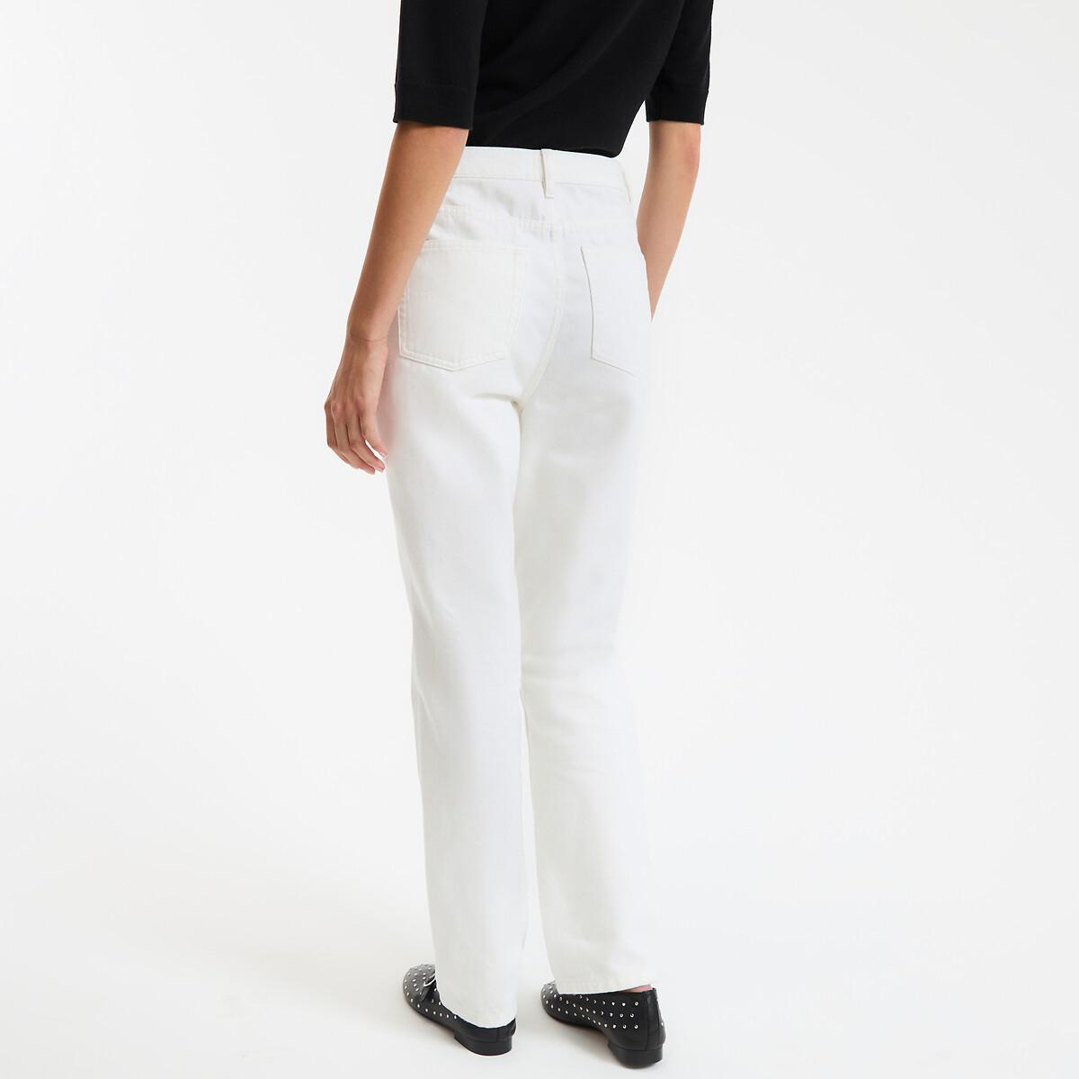 La Redoute Collections High-Waist Straight Leg Jeans