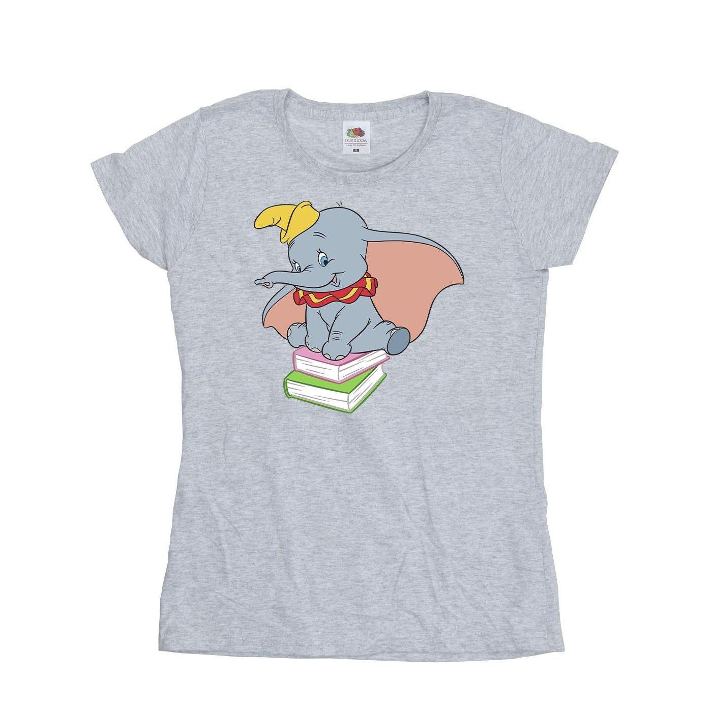 Disney Dumbo Sitting On Books T-Shirt