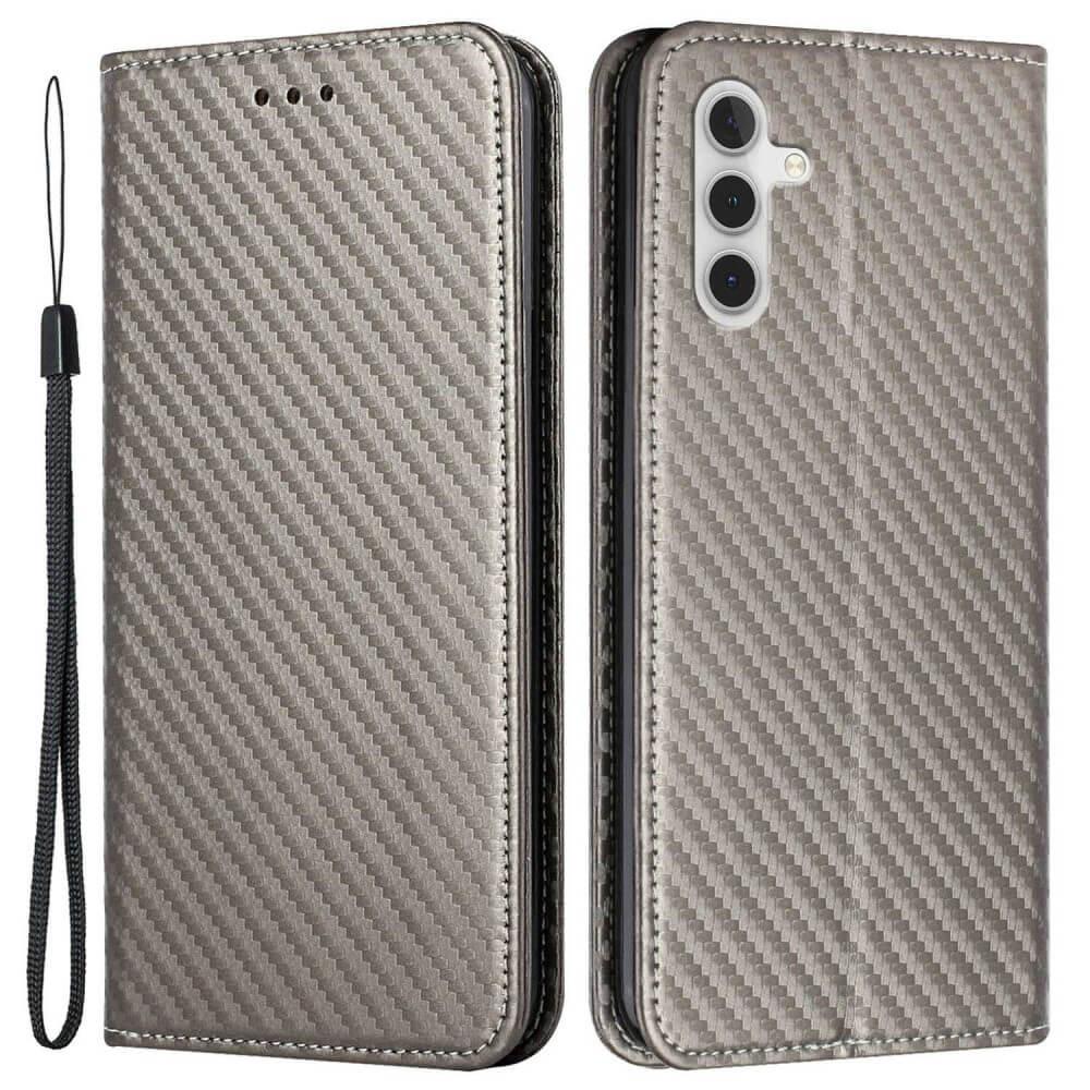 Cover-Discount Galaxy S24 - Carbon Look Flip Case