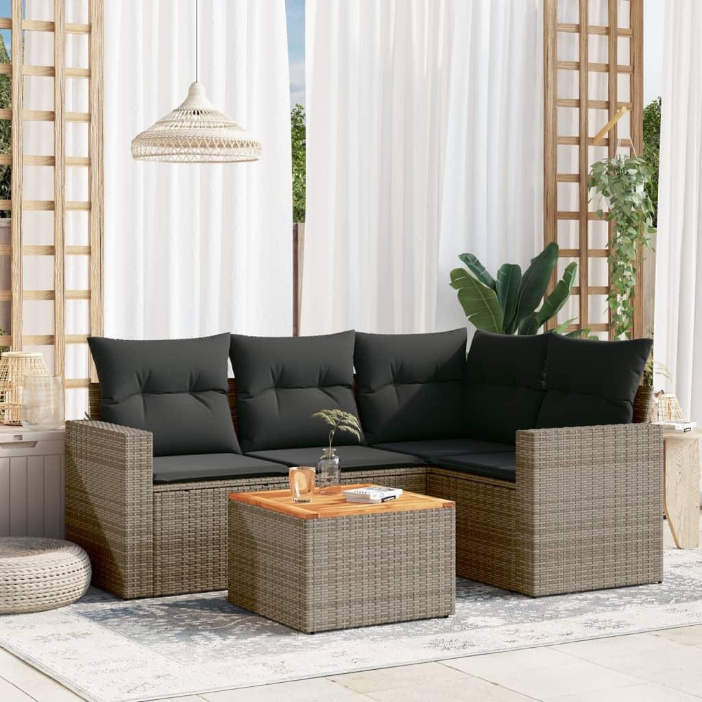 VidaXL Garten sofagarnitur poly-rattan