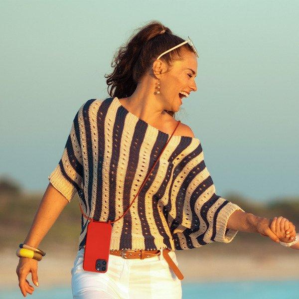 Avizar Kettenhülle iPhone 14 Pro Max Rot