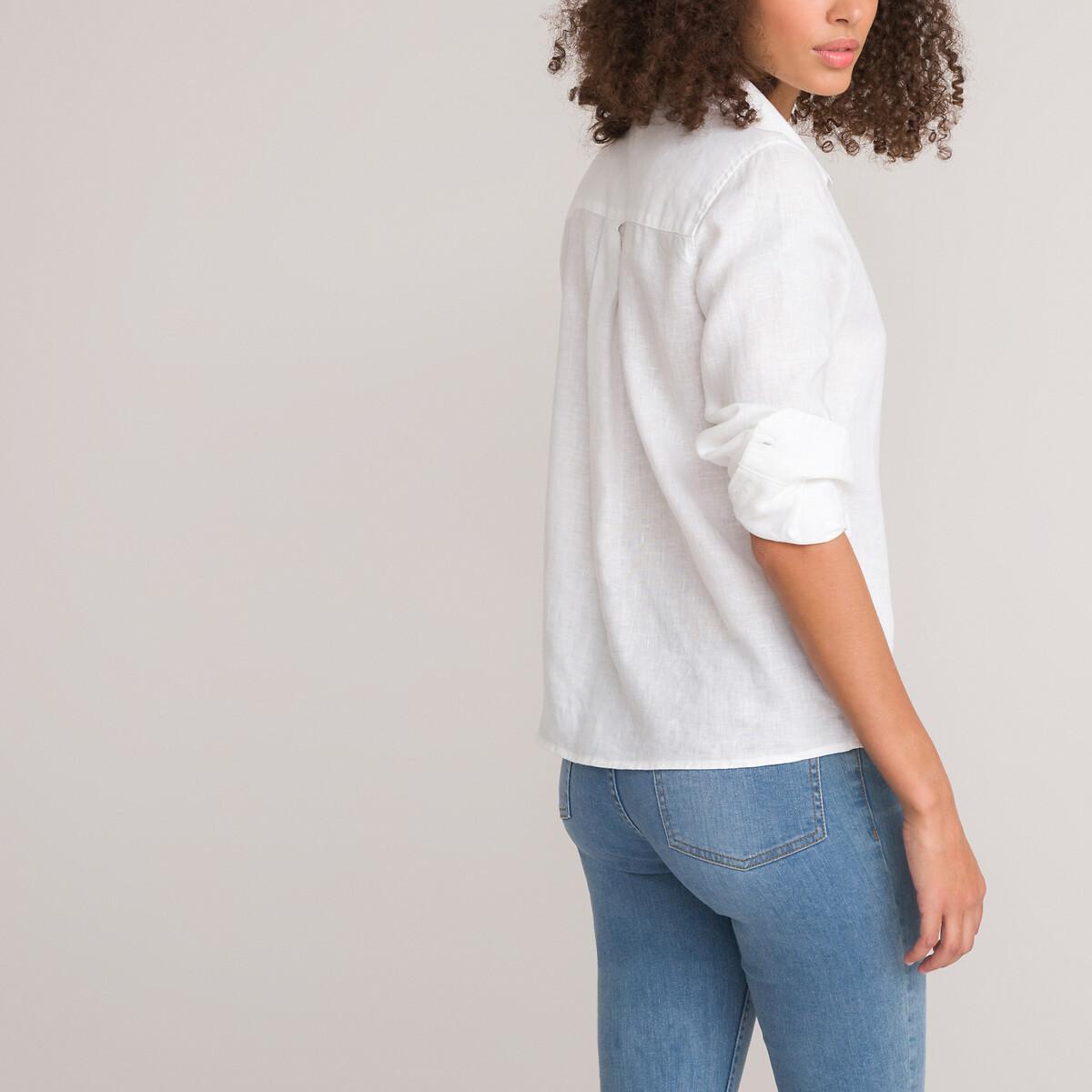 La Redoute Collections Langärmelige Regular Fit Bluse