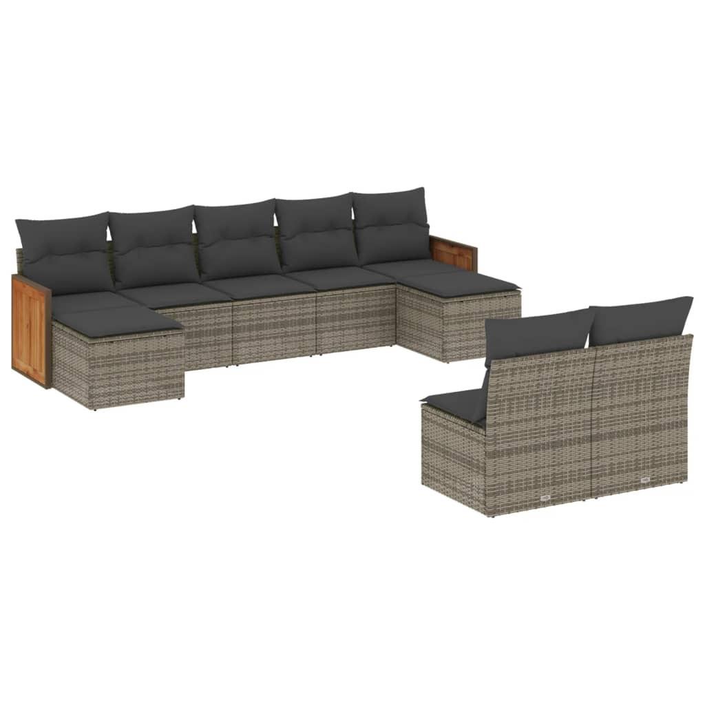 VidaXL Garten sofagarnitur poly-rattan
