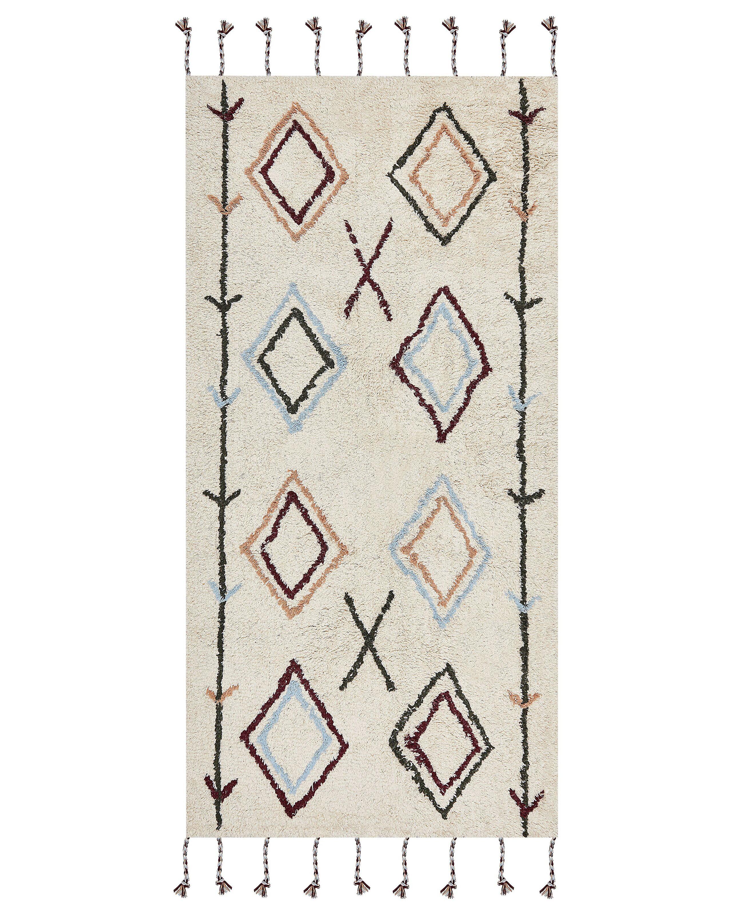 Beliani Teppich aus Baumwolle Boho CORUM