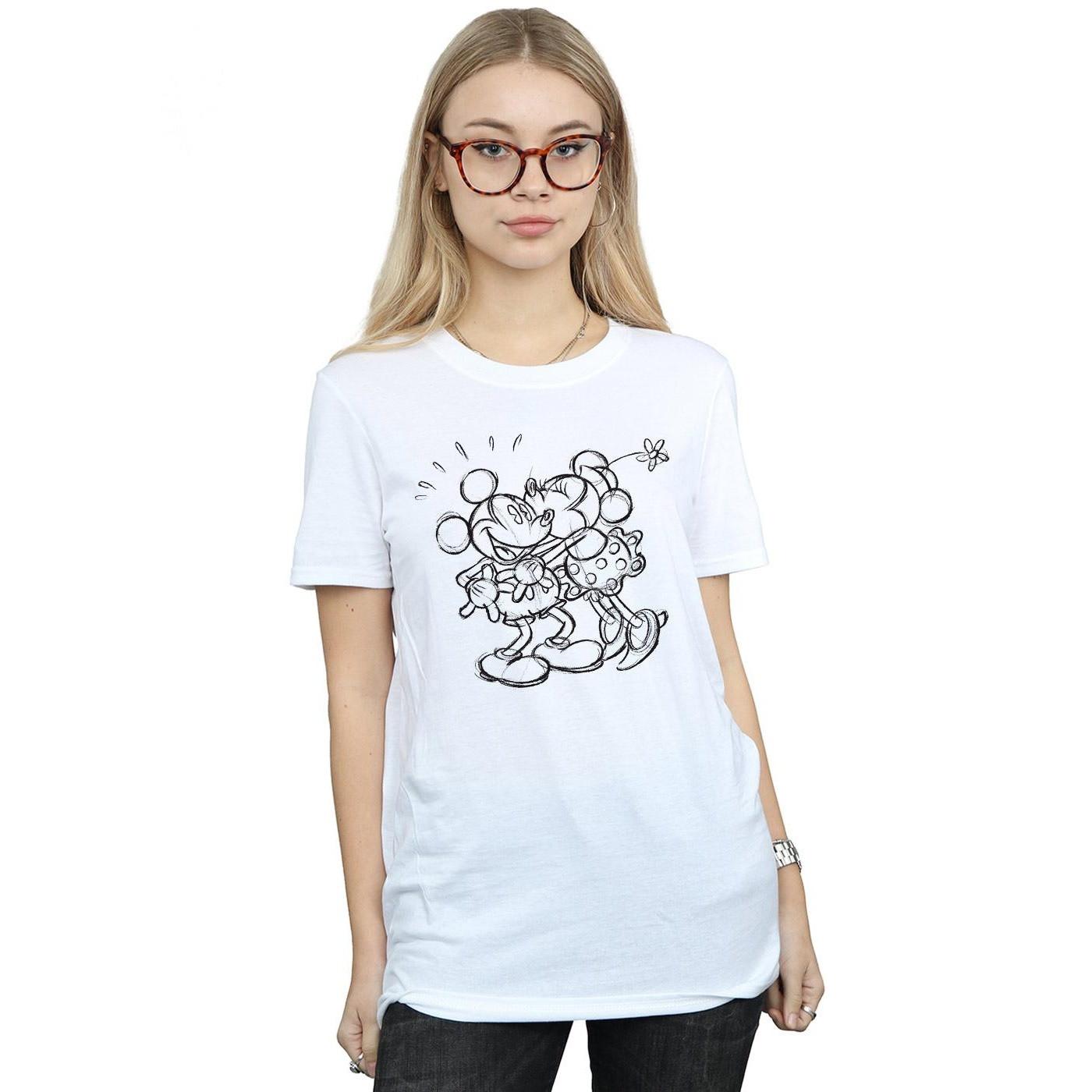 Disney Mickey und Minnie Sketch T-Shirt