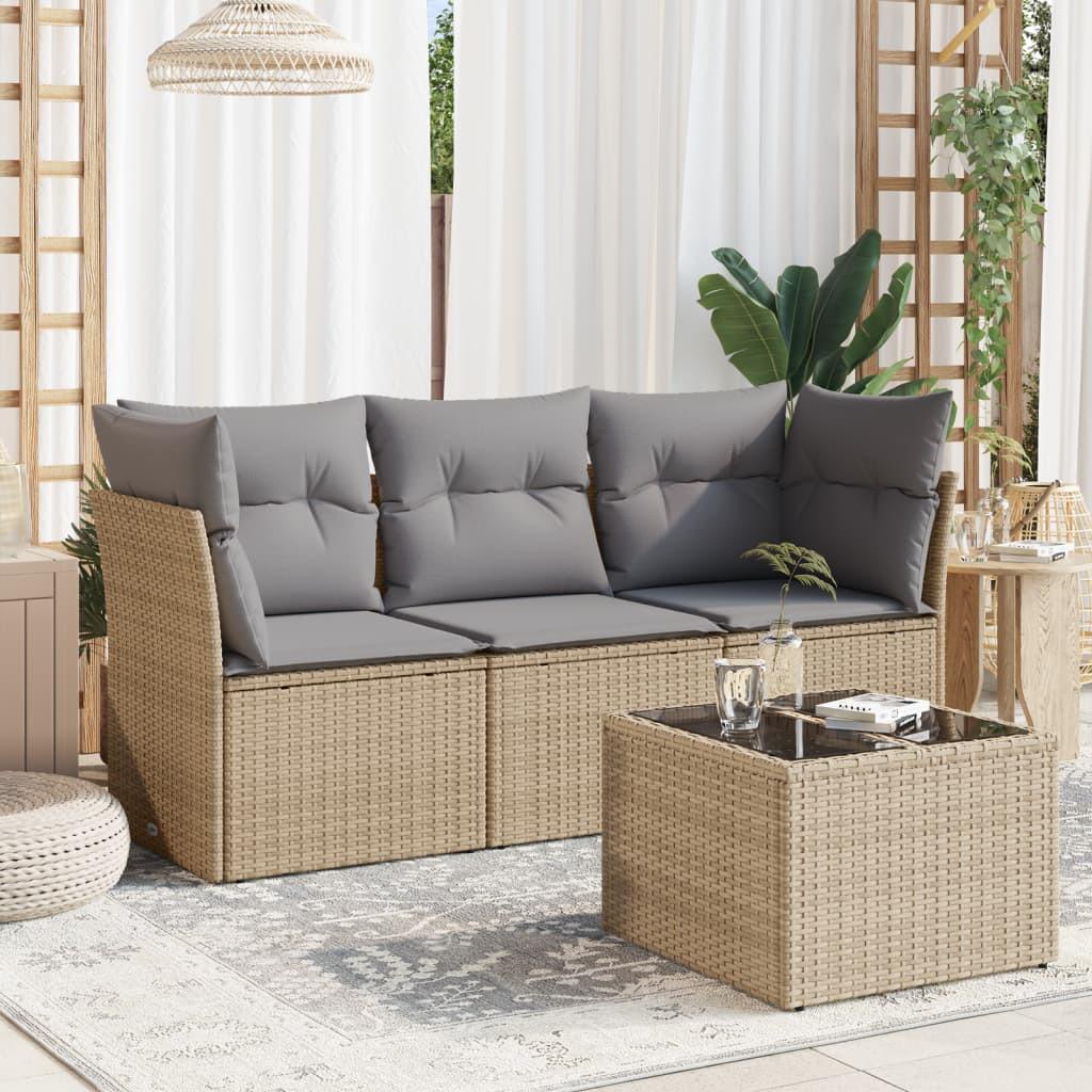 VidaXL Garten sofagarnitur poly-rattan