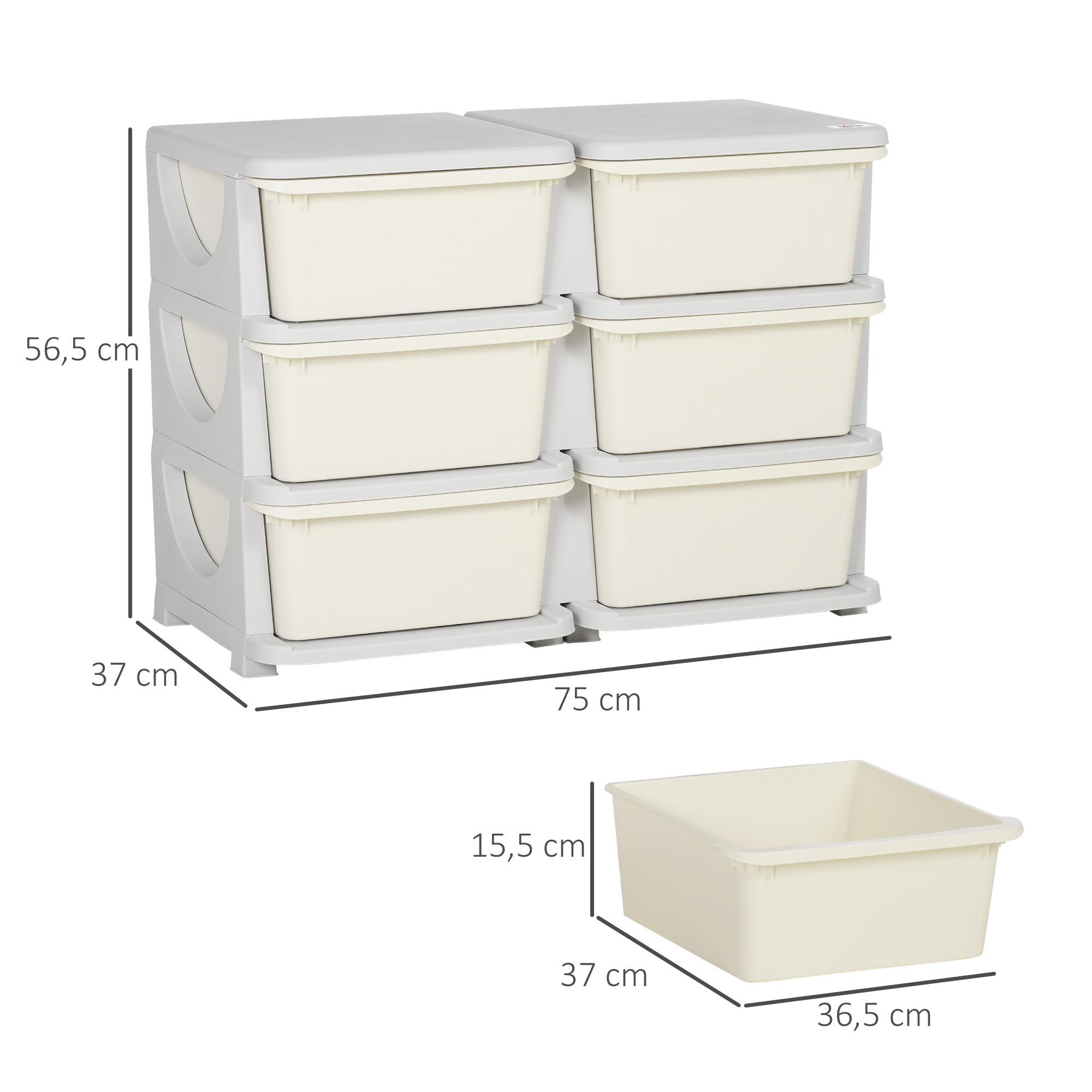 HOMCOM Schubladenschrank