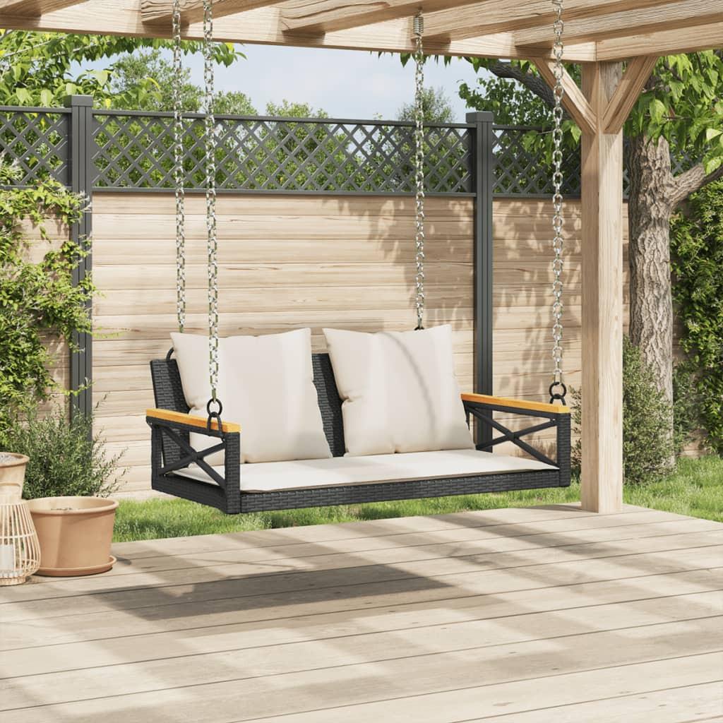 VidaXL Hängebank poly-rattan