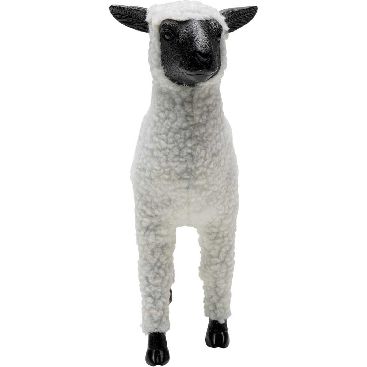 KARE Design Deko Figur Happy Sheep Wool weiss