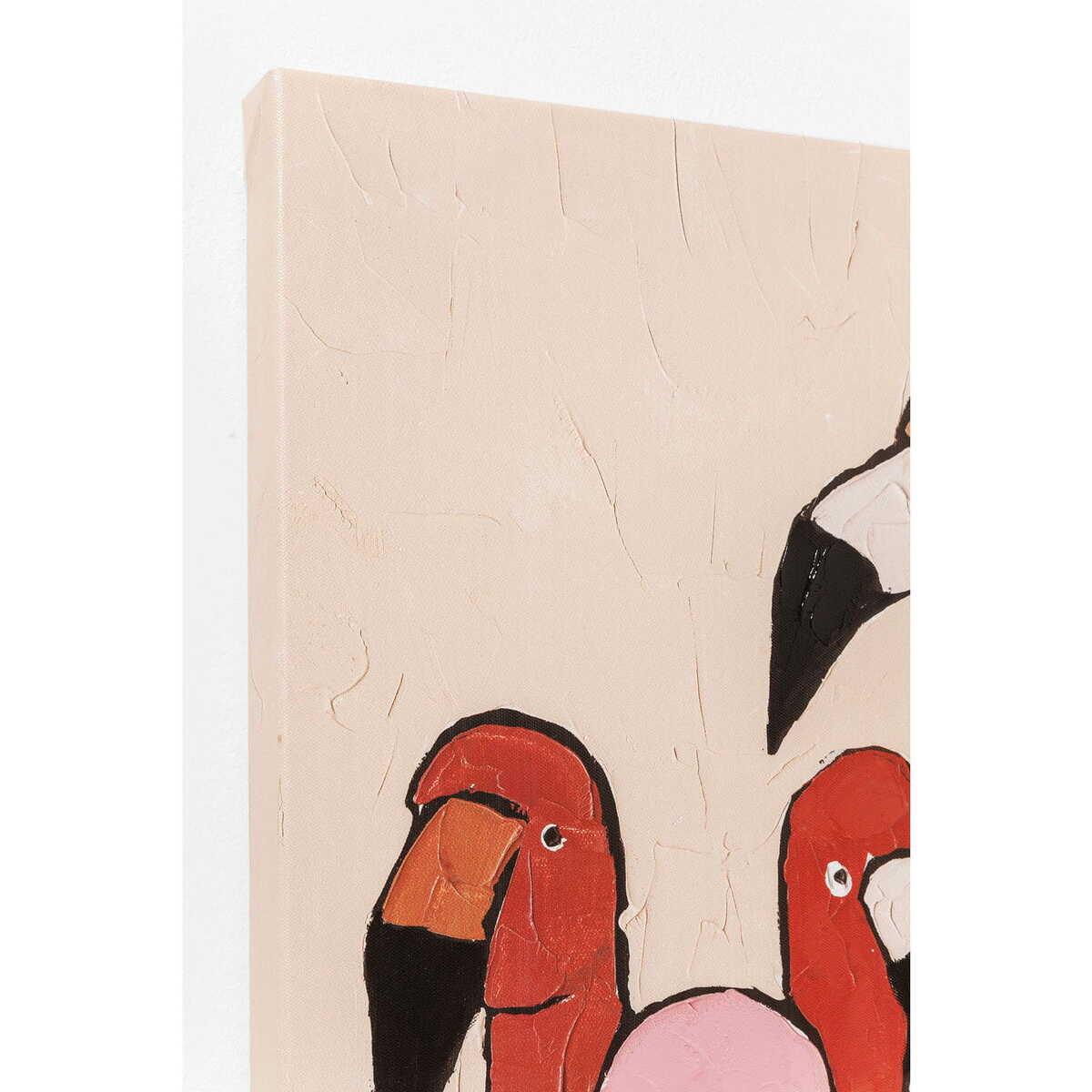 KARE Design Bild Touched Flamingo Meeting 120x90cm