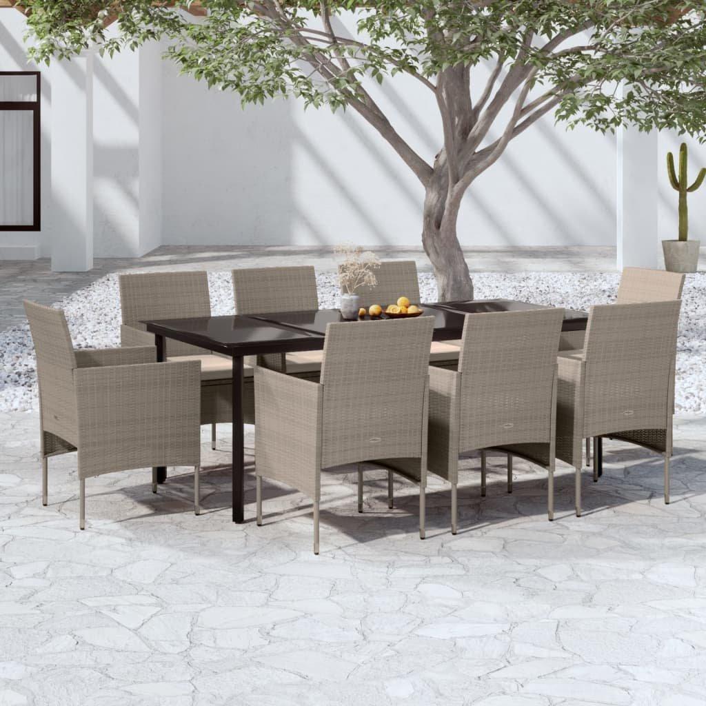 VidaXL Garten essgruppe poly-rattan