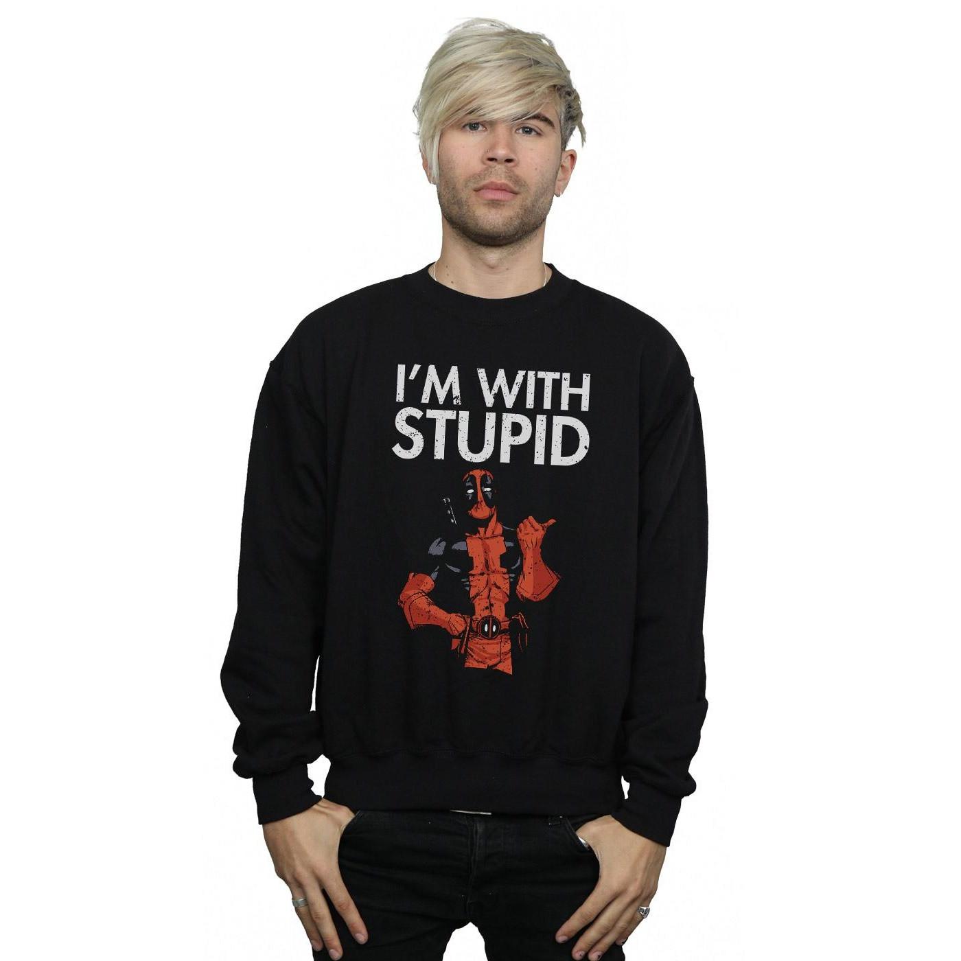 MARVEL I'm With Stupid Sweatshirt