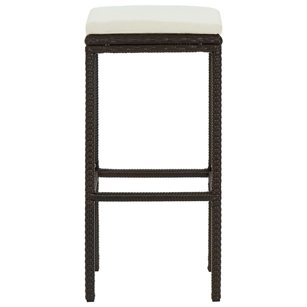 VidaXL Barstuhl poly-rattan