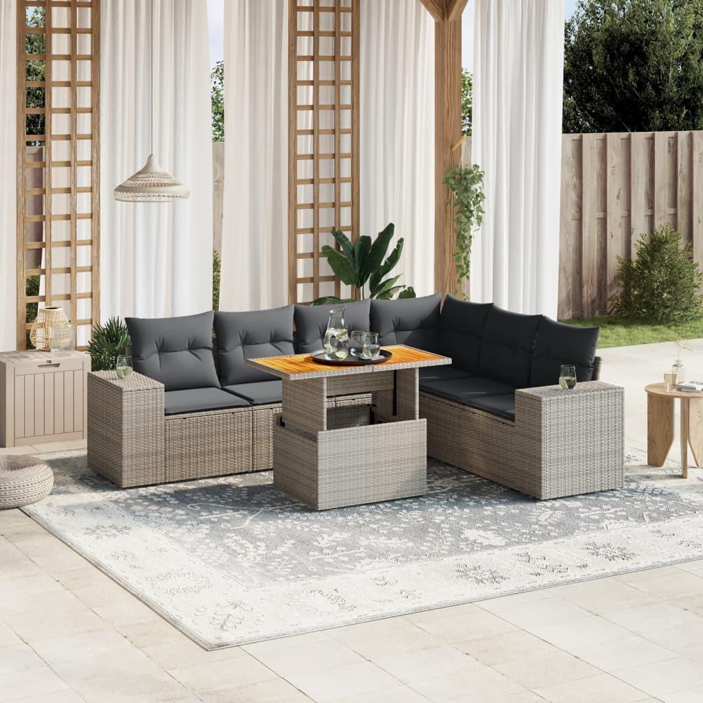 VidaXL Garten sofagarnitur poly-rattan