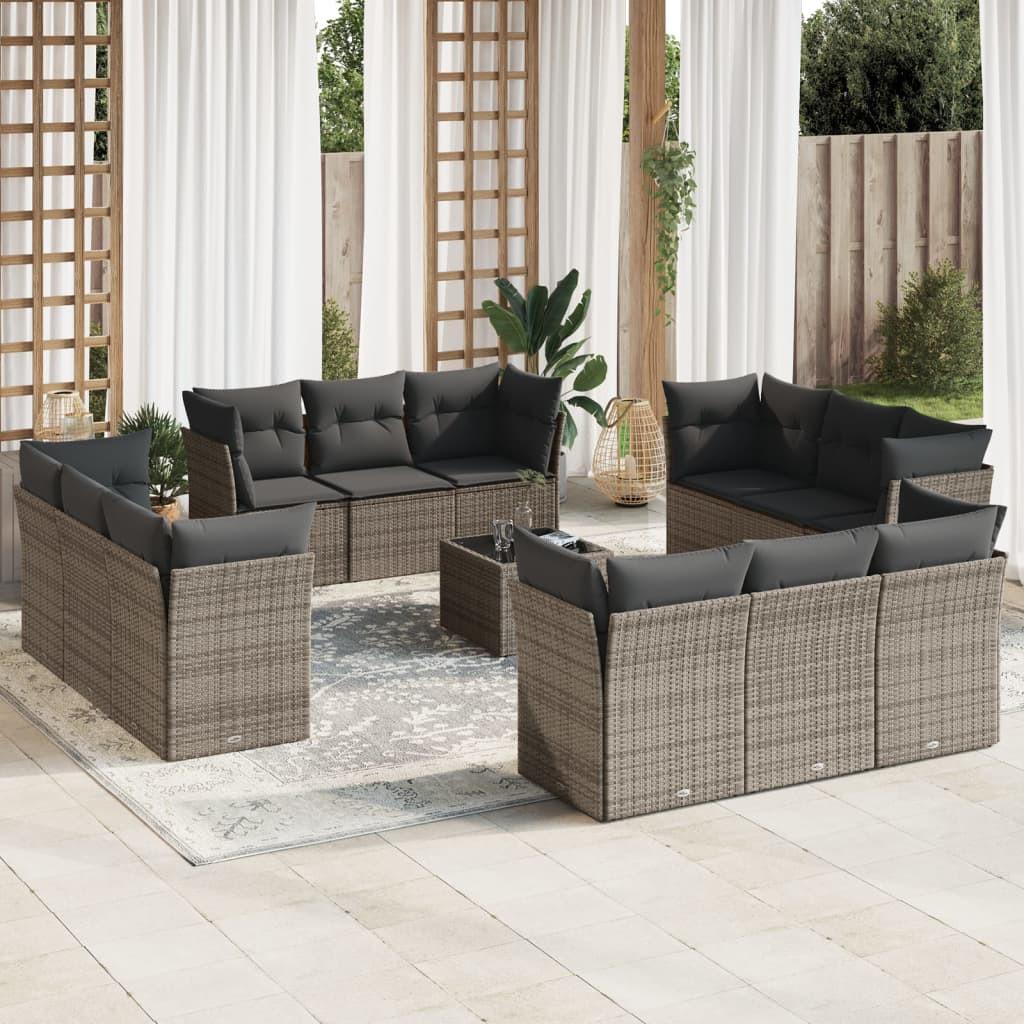 VidaXL Garten sofagarnitur poly-rattan