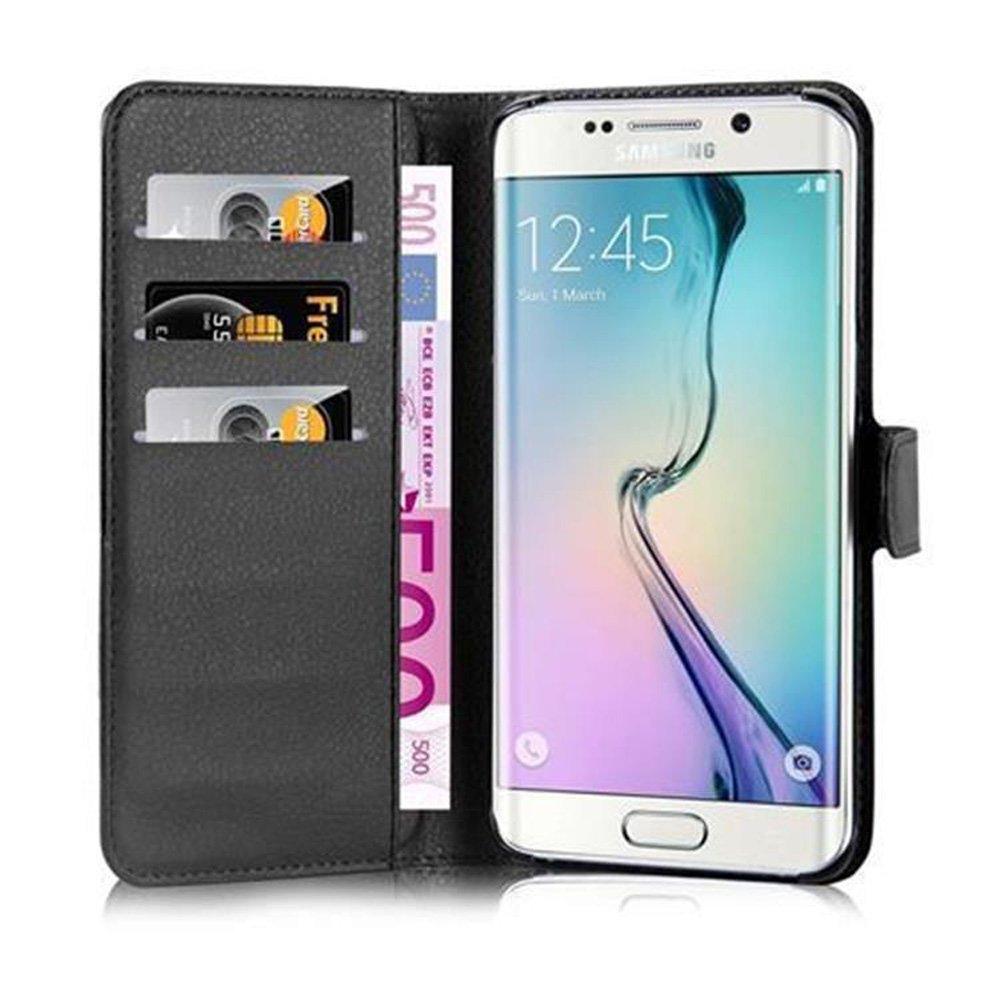 Cadorabo Hülle für Samsung Galaxy S6 EDGE Standfunktion, Kartenfach