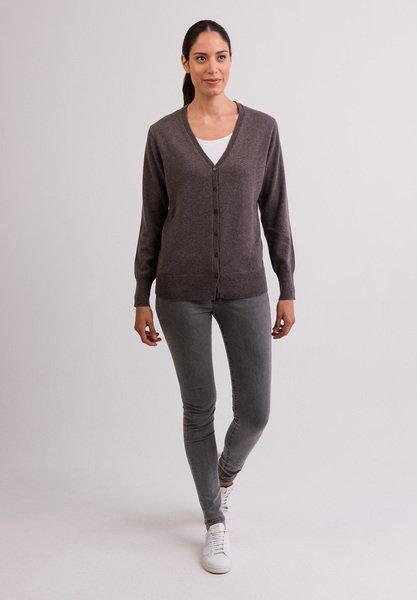 CASH-MERE.CH Kaschmir Cardigan V-Ausschnitt