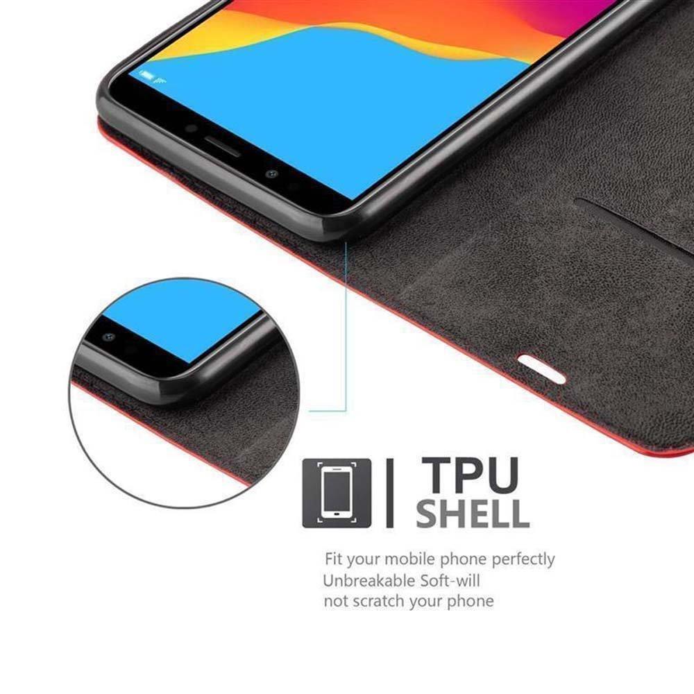 Cadorabo Hülle für Honor 7C Huawei Y7 2018 Magnetverschluss, Kartenfach